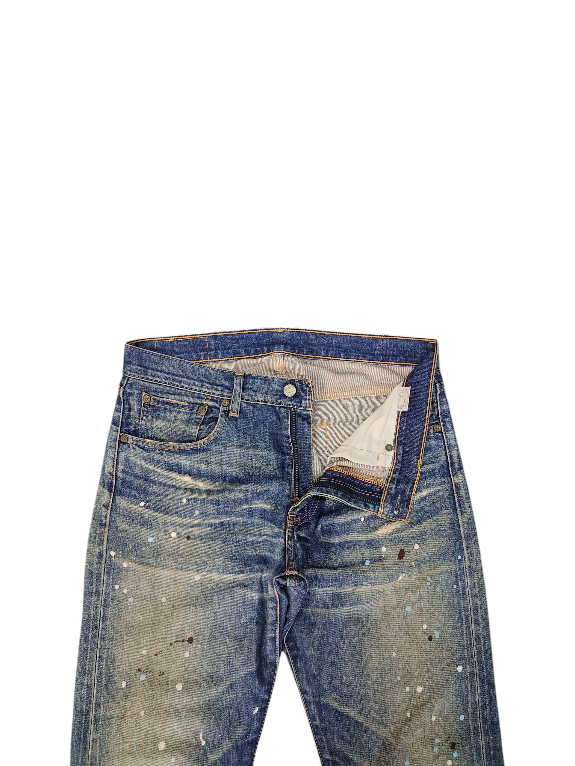 Comme des Garcons × Undercover Vintage Levis 505 Painted Clawmark Distress Denim Jeans Size US 33 - 8 Thumbnail