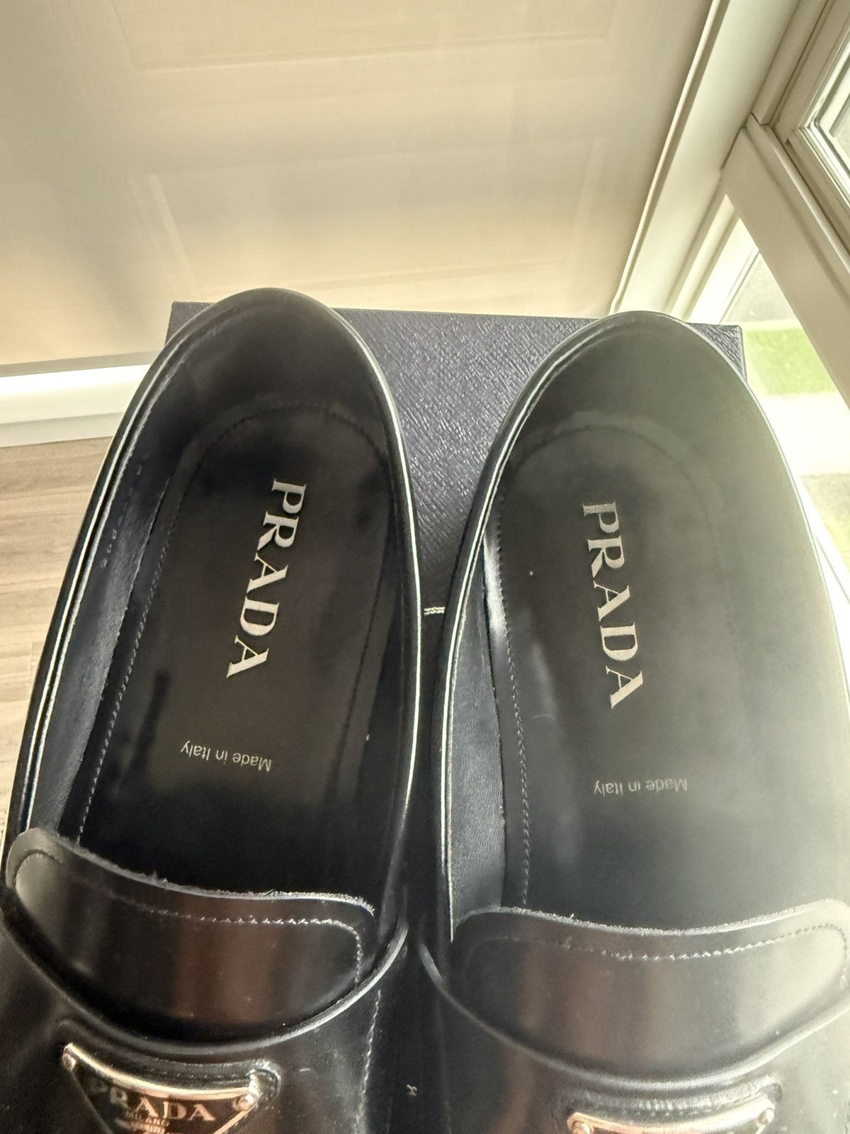 Prada Prada Plaqued Loafers Size US 10.5 / EU 43-44 - 4 Thumbnail