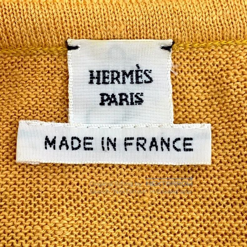 Hermes Hermes Orange floral print linen round neck long-sleeve kn Size XXS / US 00 / IT 34 - 5 Thumbnail