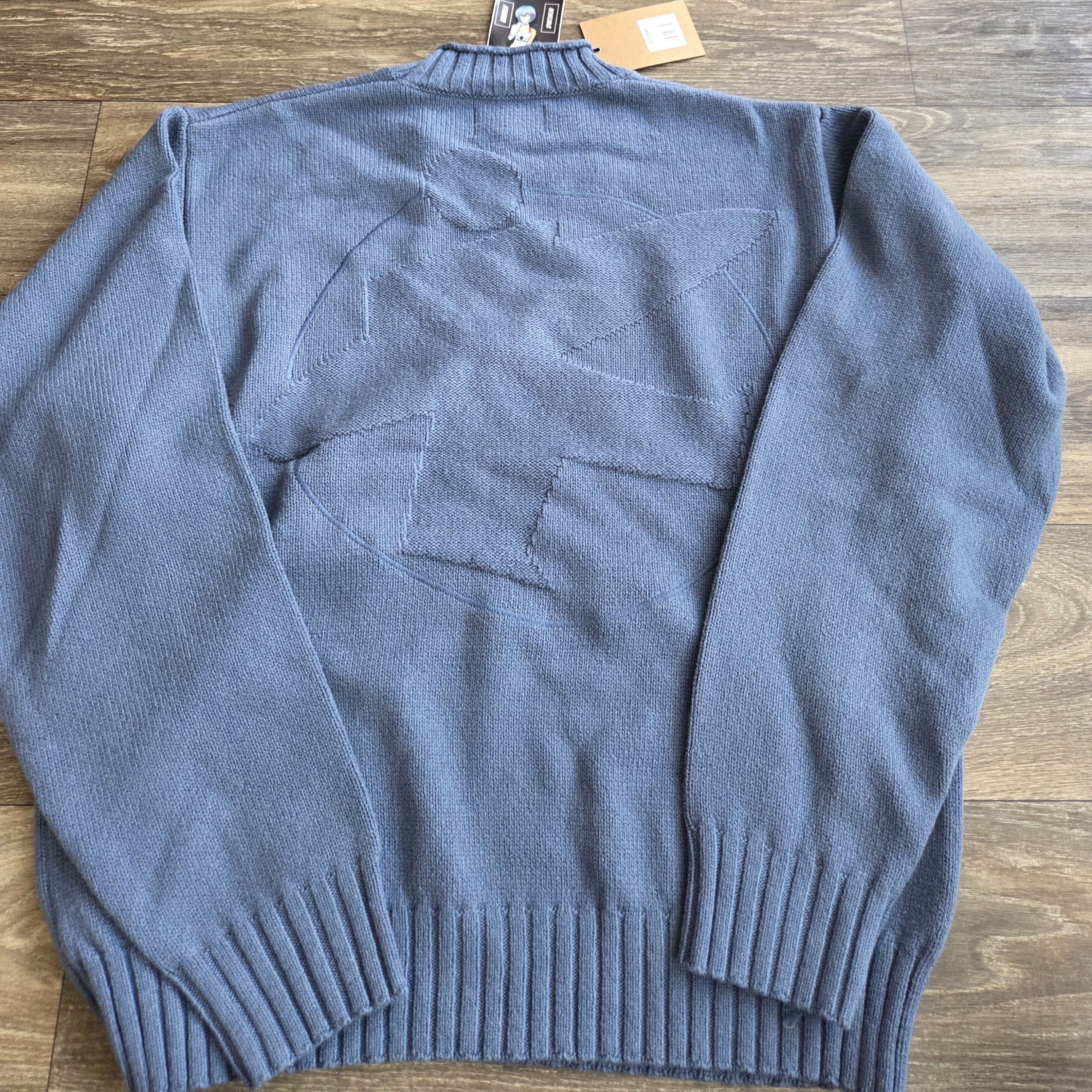 Stussy Surfman Tonal Mock Merino Cotton Knit Sweater Size US L / EU 52-54 / 3 - 1 Thumbnail