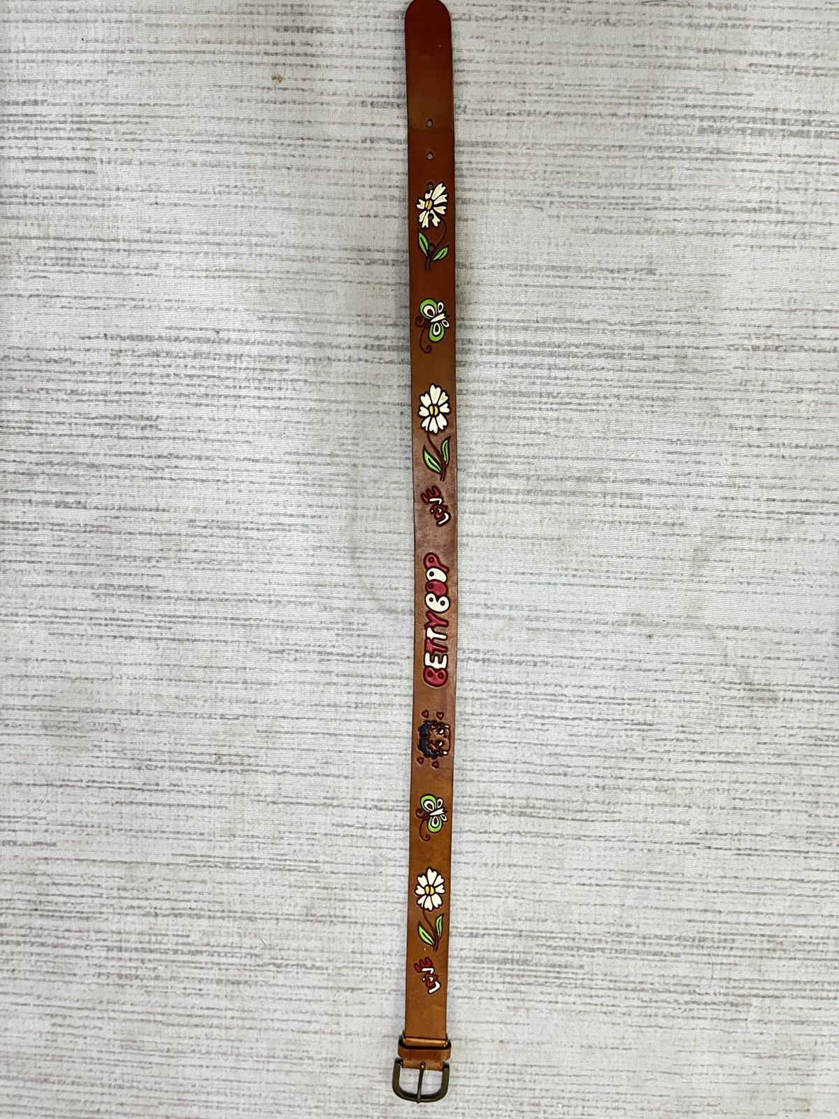Vintage Vintage 80s betty boop leather belt Size ONE SIZE - 2 Thumbnail