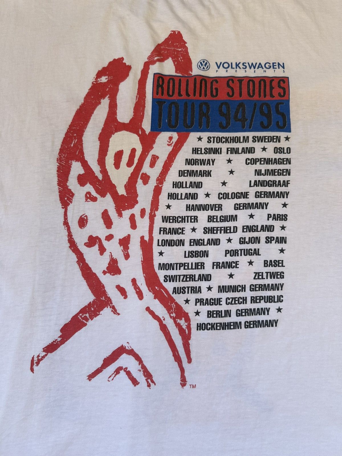 Vintage Vintage Shirt Rolling Stones Eurotour 94/95 Size US L / EU 52-54 / 3 - 3 Thumbnail