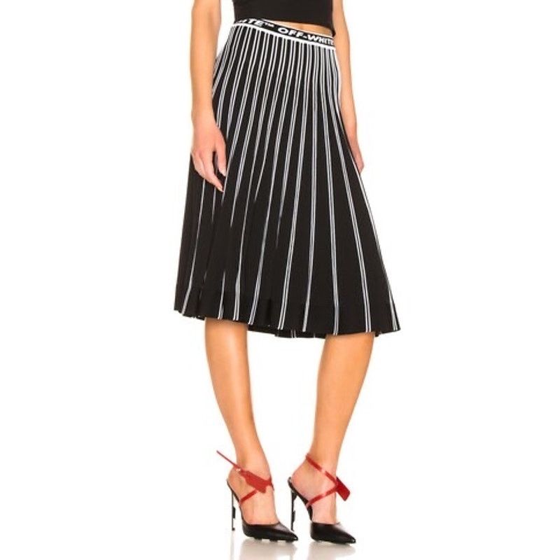 Off-White OFF WHITE Plisse Knit Skirt size 38IT/ XS $1235 Size 26" / US 2 / IT 38 - 1 Thumbnail