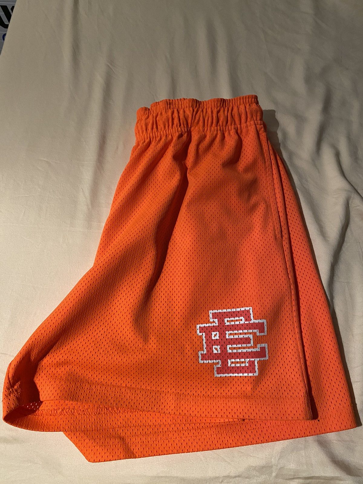 Eric Emanuel Eric Emanuel EE Mesh Shorts Orange White RUG DYE MLB OG XL Size US 34 / EU 50 - 2 Thumbnail