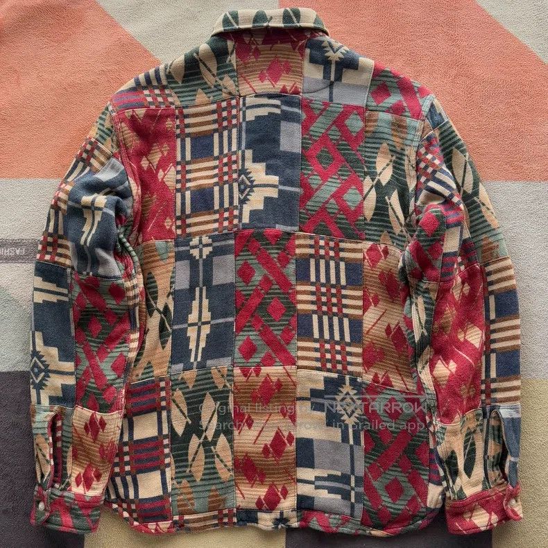 RRL Ralph Lauren RRL Ralph Lauren Baijiabu Splicing Southwest Shirt Size US L / EU 52-54 / 3 - 2 Thumbnail