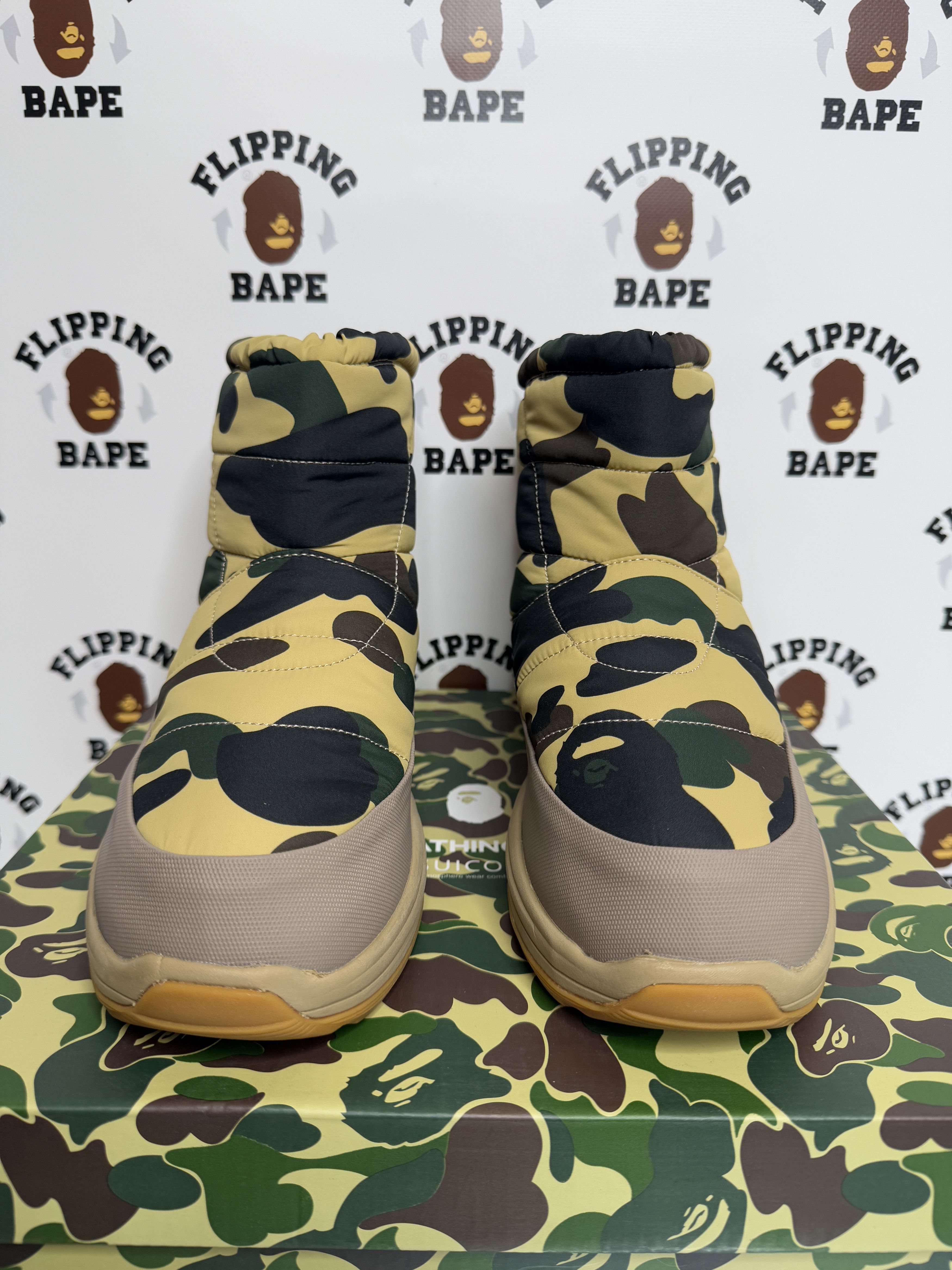 BAPE X SUICOKE BOWER BOOTS YELLOW