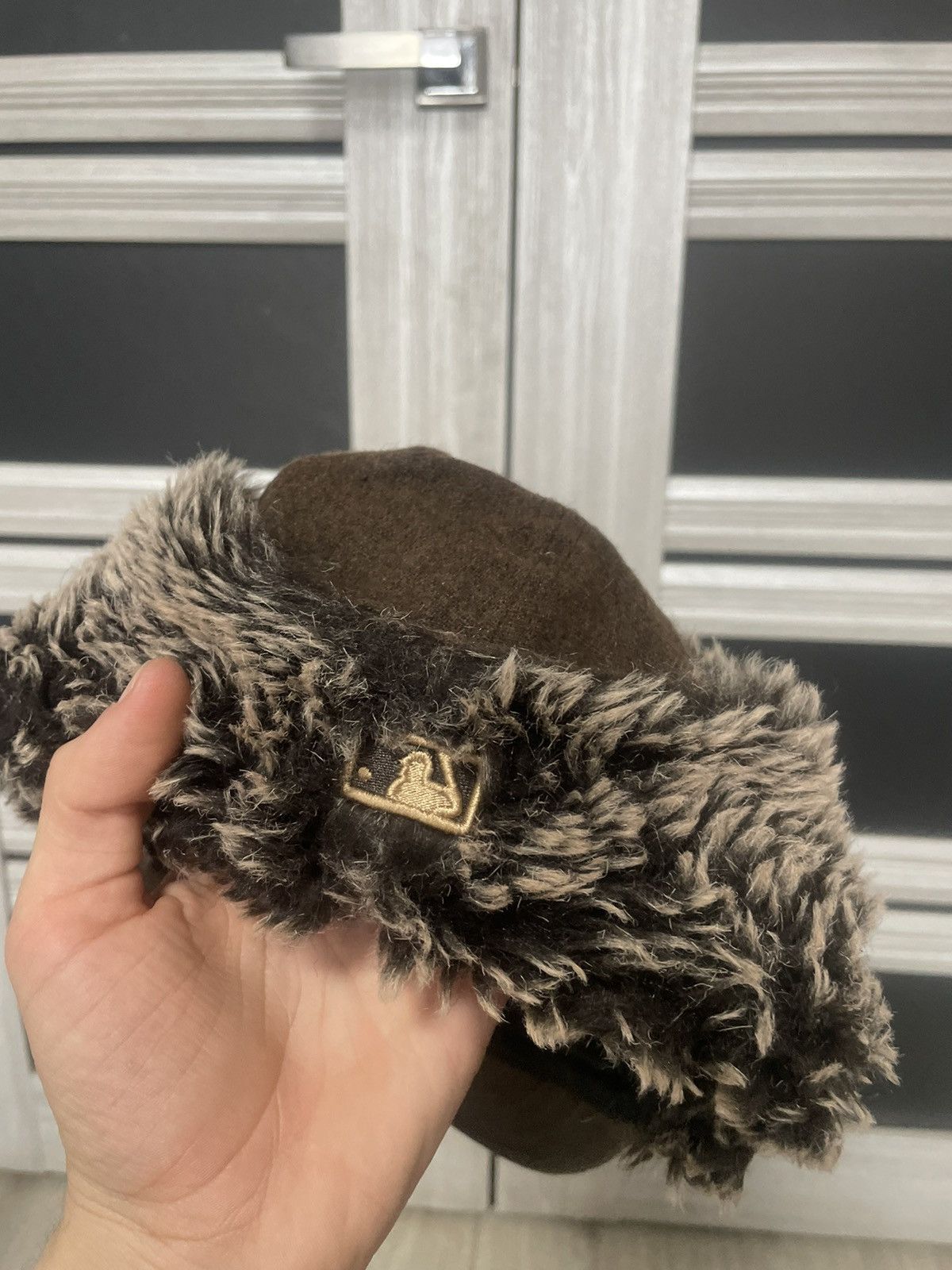 MLB × New Era New Era MLB Cleveland Indians Wool Trapper Hat Brown Fitted Size ONE SIZE - 12 Thumbnail