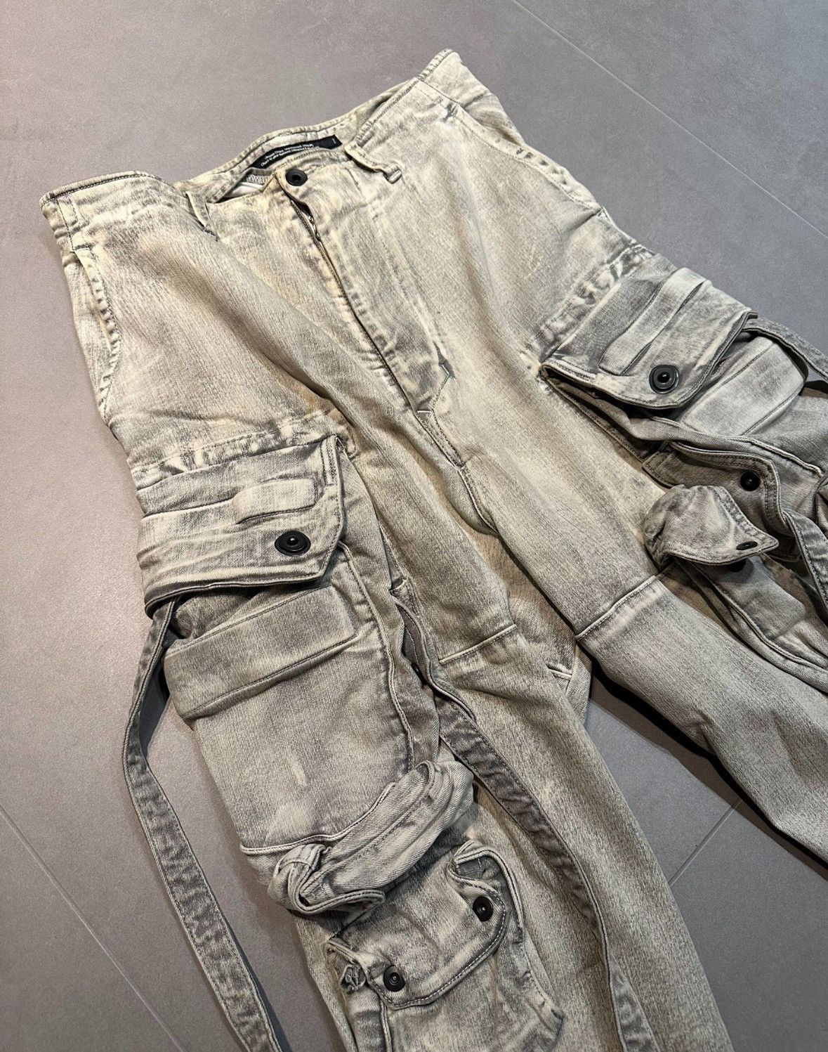 Julius JULIUS bleached denim overalls pants Size US 32 / EU 48 - 3 Thumbnail