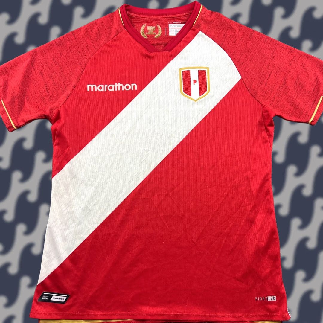 Vintage Marathon Peru Football Jersey Medium Soccer Shirt Away Camiseta Mens 2020 2021 Size US M / EU 48-50 / 2 - 1 Thumbnail