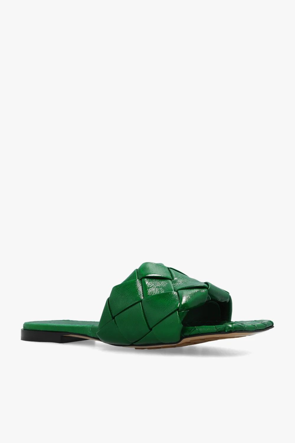 Bottega Veneta o1bcso1str0425 Lido Flat Sandals in Green Size US 7.5 / IT 37.5 - 2 Thumbnail
