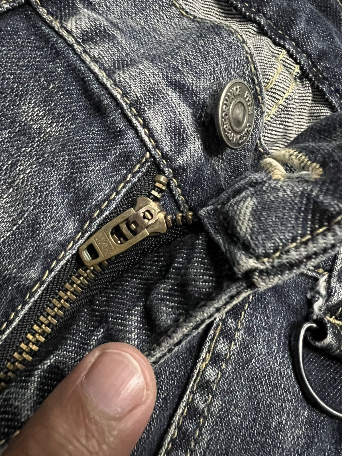 If Six Was Nine × PPFM × Seditionaries 🌈Insane Pocket PPFM Curved Multipocket Punk Jean Size US 35 - 15 Thumbnail