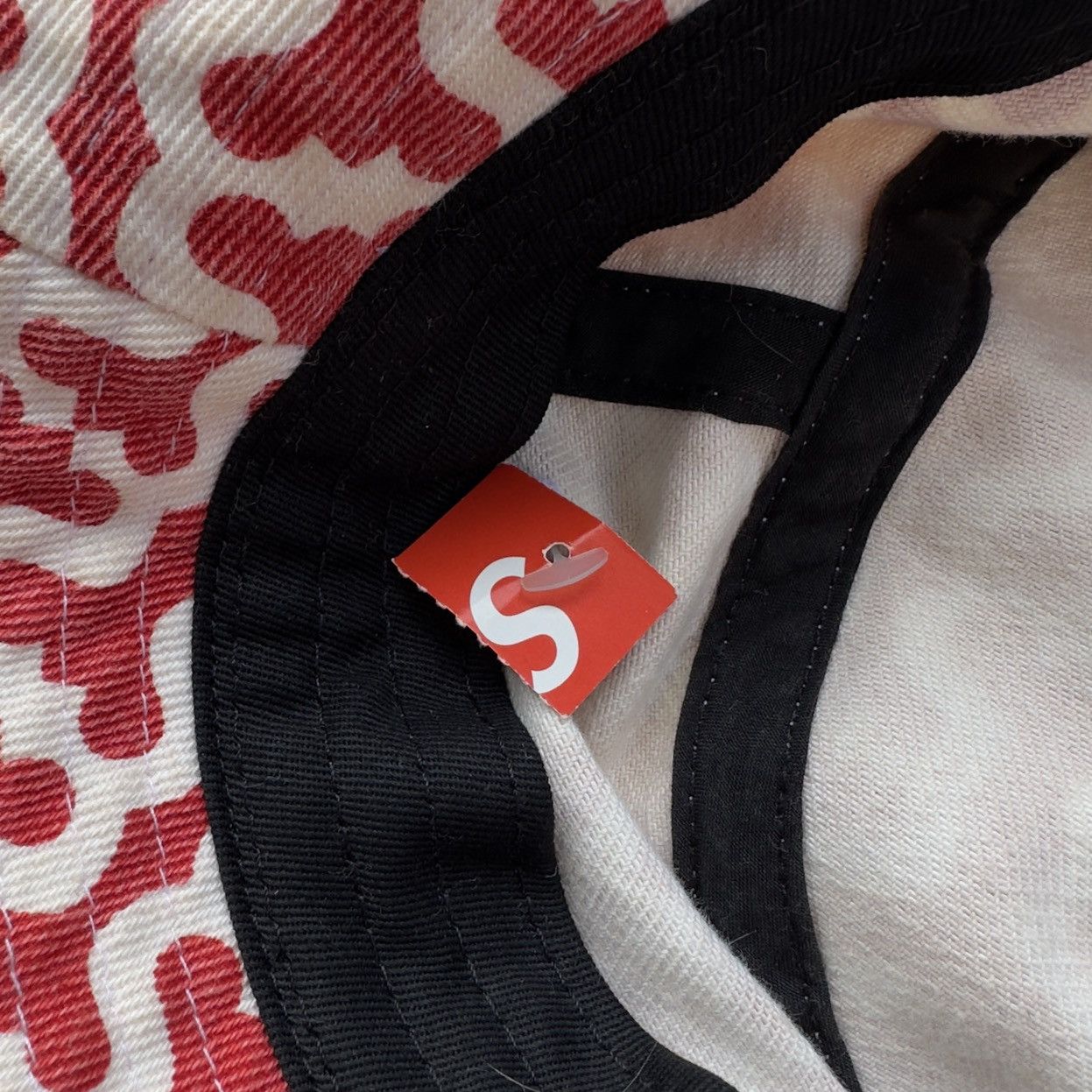 Supreme SUPREME TWILL CRUSHER RED MONOGRAM BUCKET HAT Size ONE SIZE - 8 Thumbnail