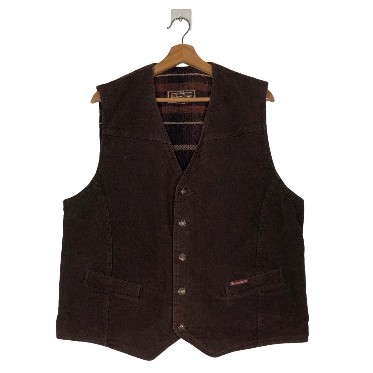 Marlboro 🔥Vintage Marlboro Classic Vest Blanket Lining Size US L / EU 52-54 / 3 - 1 Thumbnail