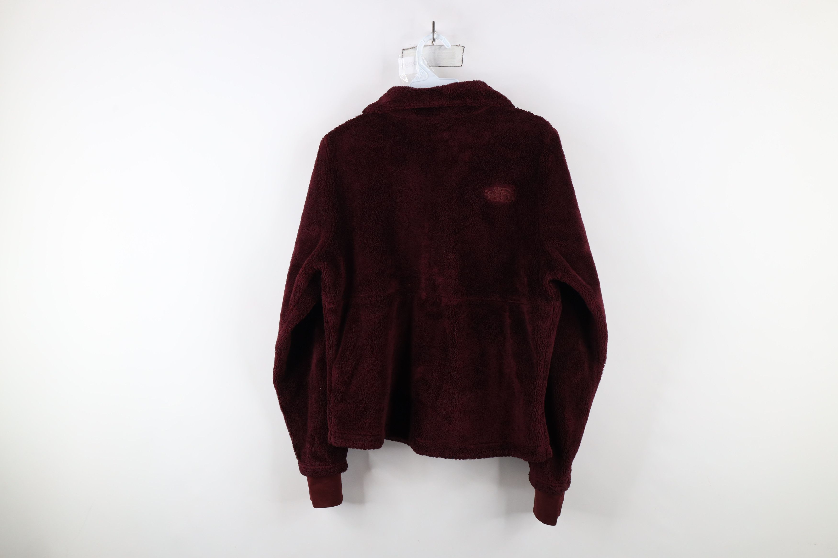 The North Face × Vintage The North Face Spell Osito Flow Fleece Jacket Burgundy Red Size M / US 6-8 / IT 42-44 - 13 Thumbnail
