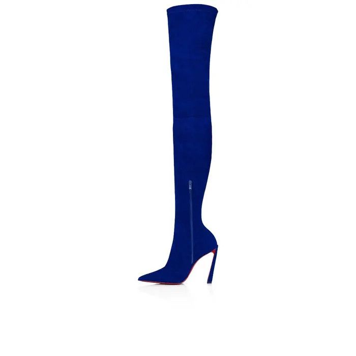 Christian Louboutin o1s1wg111224 Condora botta Alta 100 Veau in Blue Size US 7.5 / IT 37.5 - 2 Thumbnail