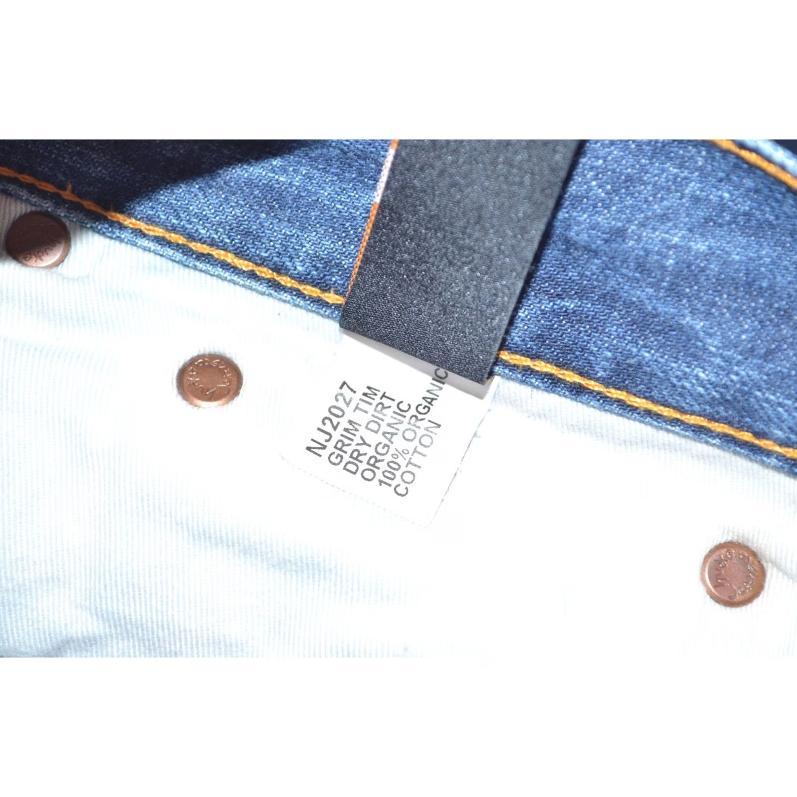 Nudie Jeans Nudie Jeans Grim Tim Dry Dirt Organic Men's Blue Slim Straight Denim W32 L32 Size US 32 / EU 48 - 8 Thumbnail