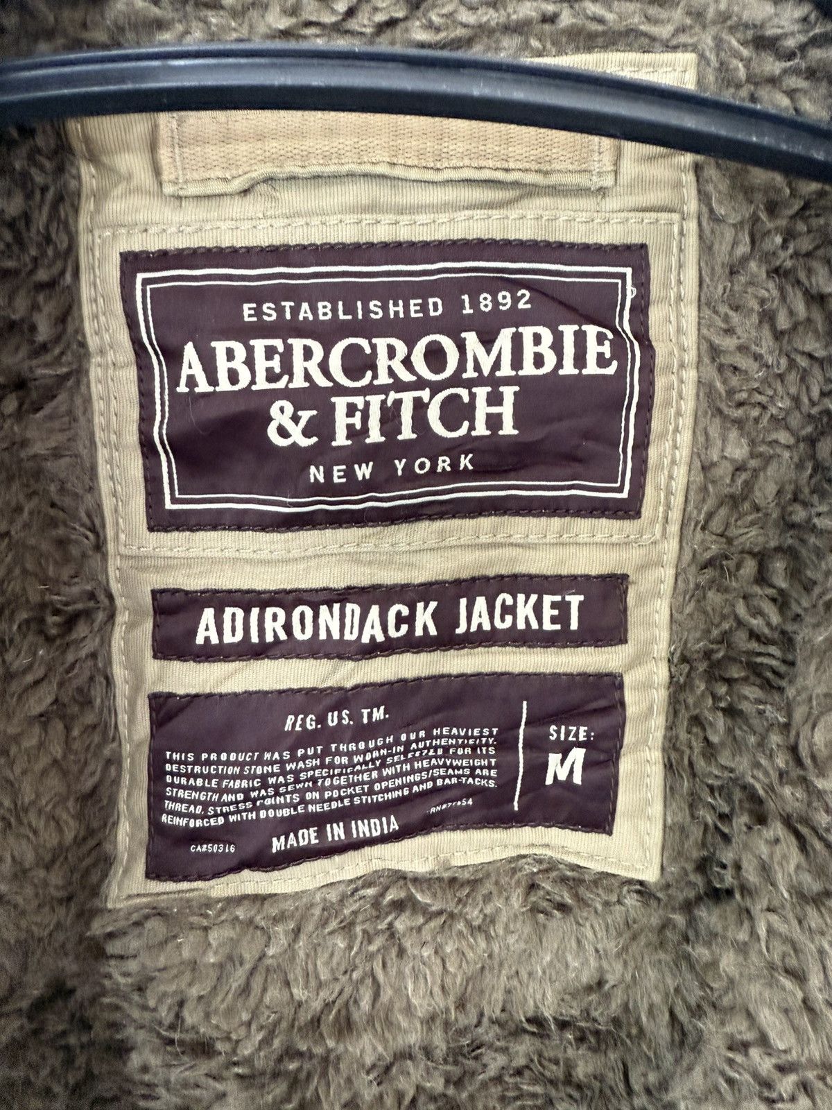 Abercrombie & Fitch ABERCROMBIE & FITCH NEW YORK MILITARY STYLE HEAVY COAT Size US M / EU 48-50 / 2 - 8 Thumbnail