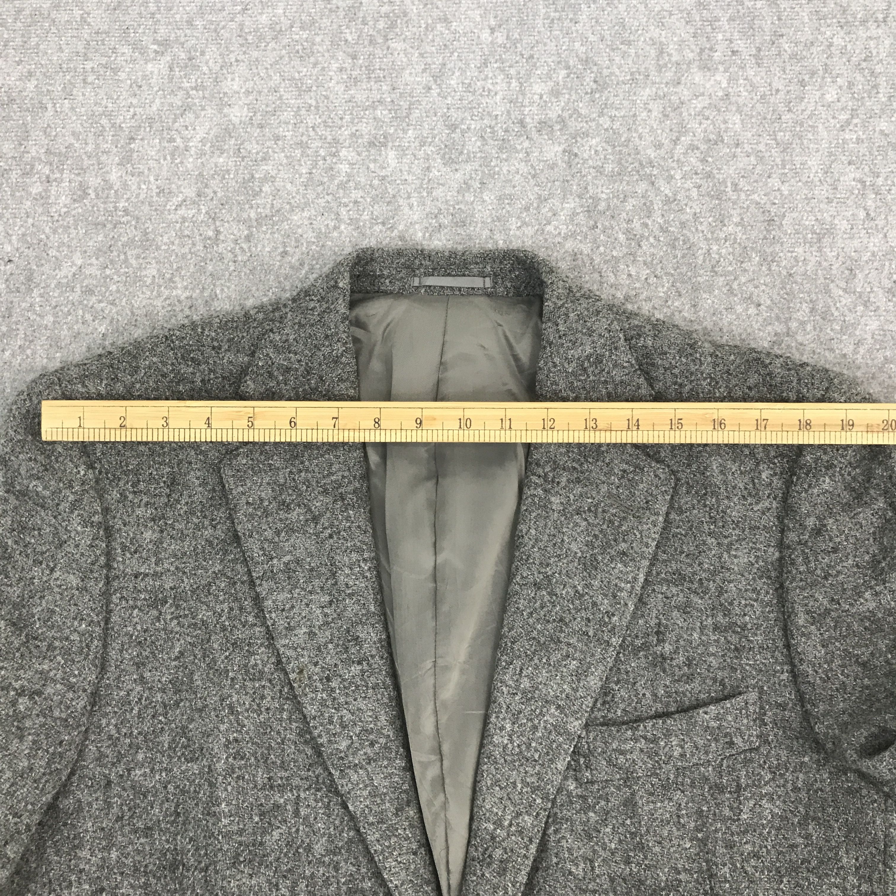 Harris Tweed × Vintage Rare harris tweed classic blazer gray jacket Size US L / EU 52-54 / 3 - 5 Thumbnail