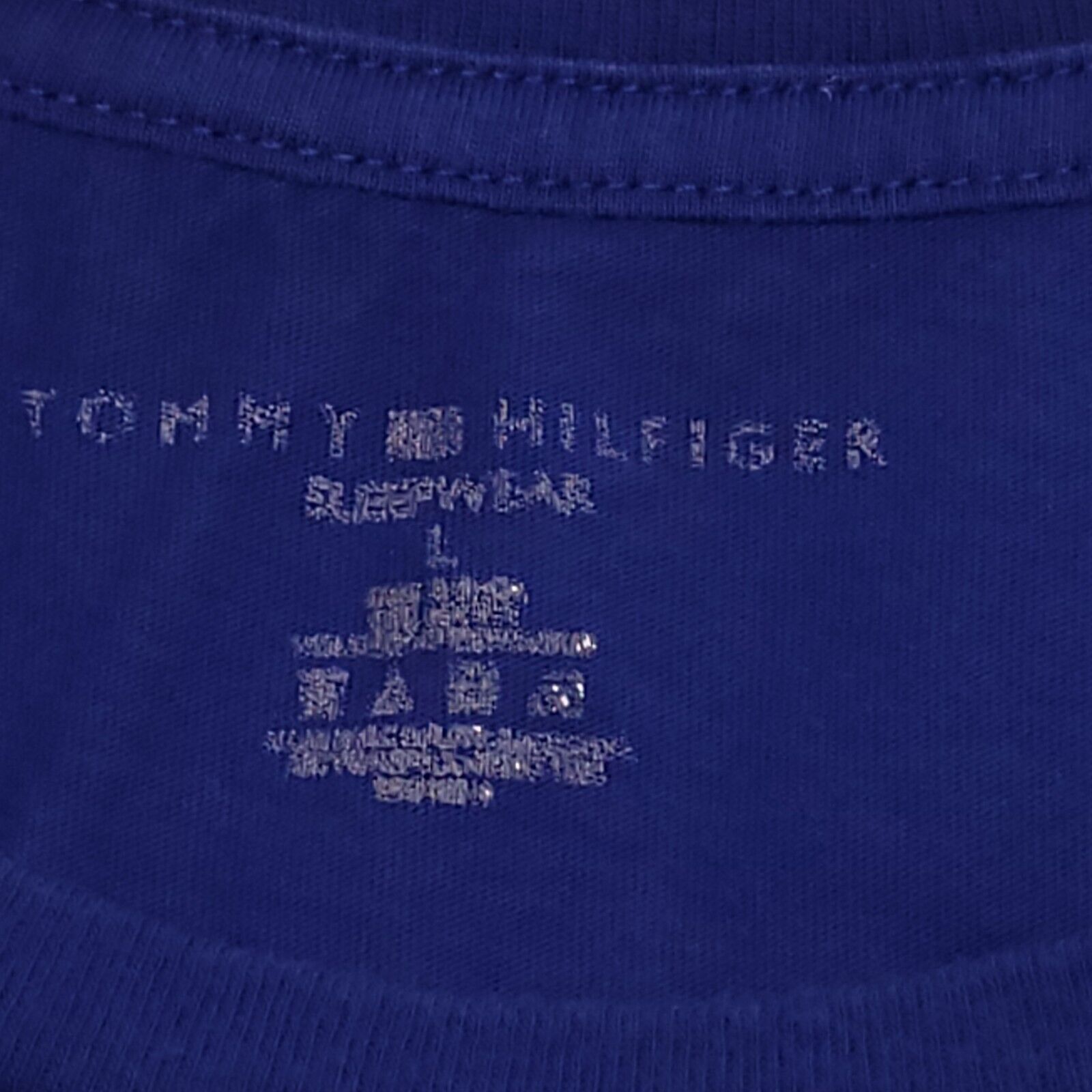 Tommy Hilfiger Tommy Hilfiger Sleepwear Pajama Shirt Adult Mens Size L Blue Size US L / EU 52-54 / 3 - 3 Thumbnail