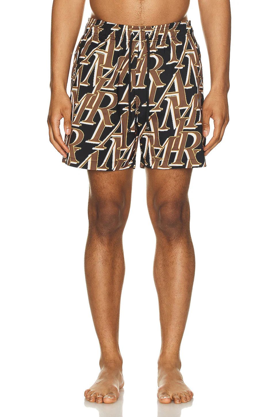 Amiri oc11z0225 Stacked Print Swim Trunks Short in Multicolor Size US 34 / EU 50 - 3 Thumbnail