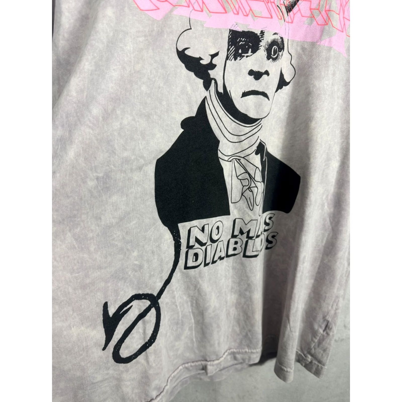 George Evil Genius Women Large George Washington S/S No Mas Diablos Tie Dye Graphic T-Shirt USA Size L / US 10 / IT 46 - 3 Thumbnail