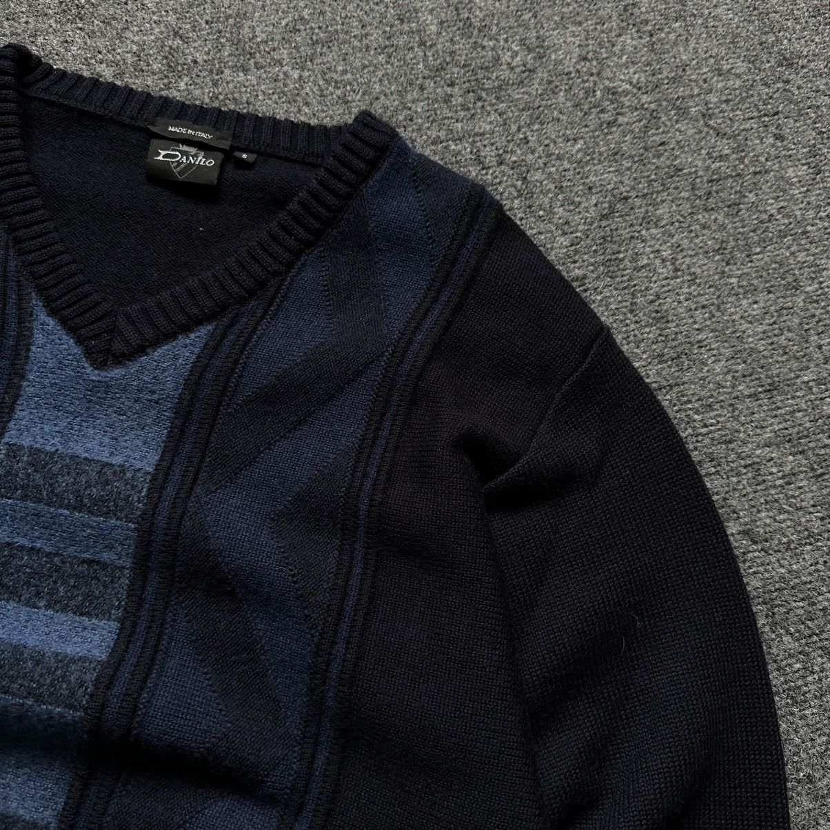 Hypebeast VTG Knit Wool V Neck Sweater Danilo Size S Y2K 00s USA Hype Size US S / EU 44-46 / 1 - 5 Thumbnail
