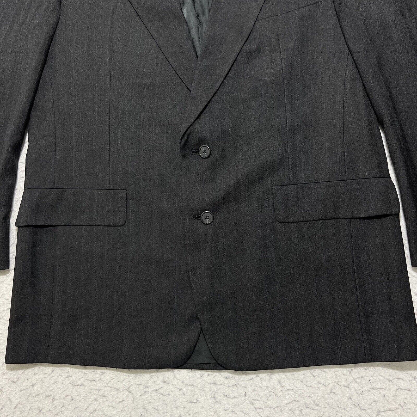 Hart Schaffner Marx Vintage Hart Schaffner Marx Gold Trumpeter Wool Suit Jacket Size 44R - 3 Thumbnail