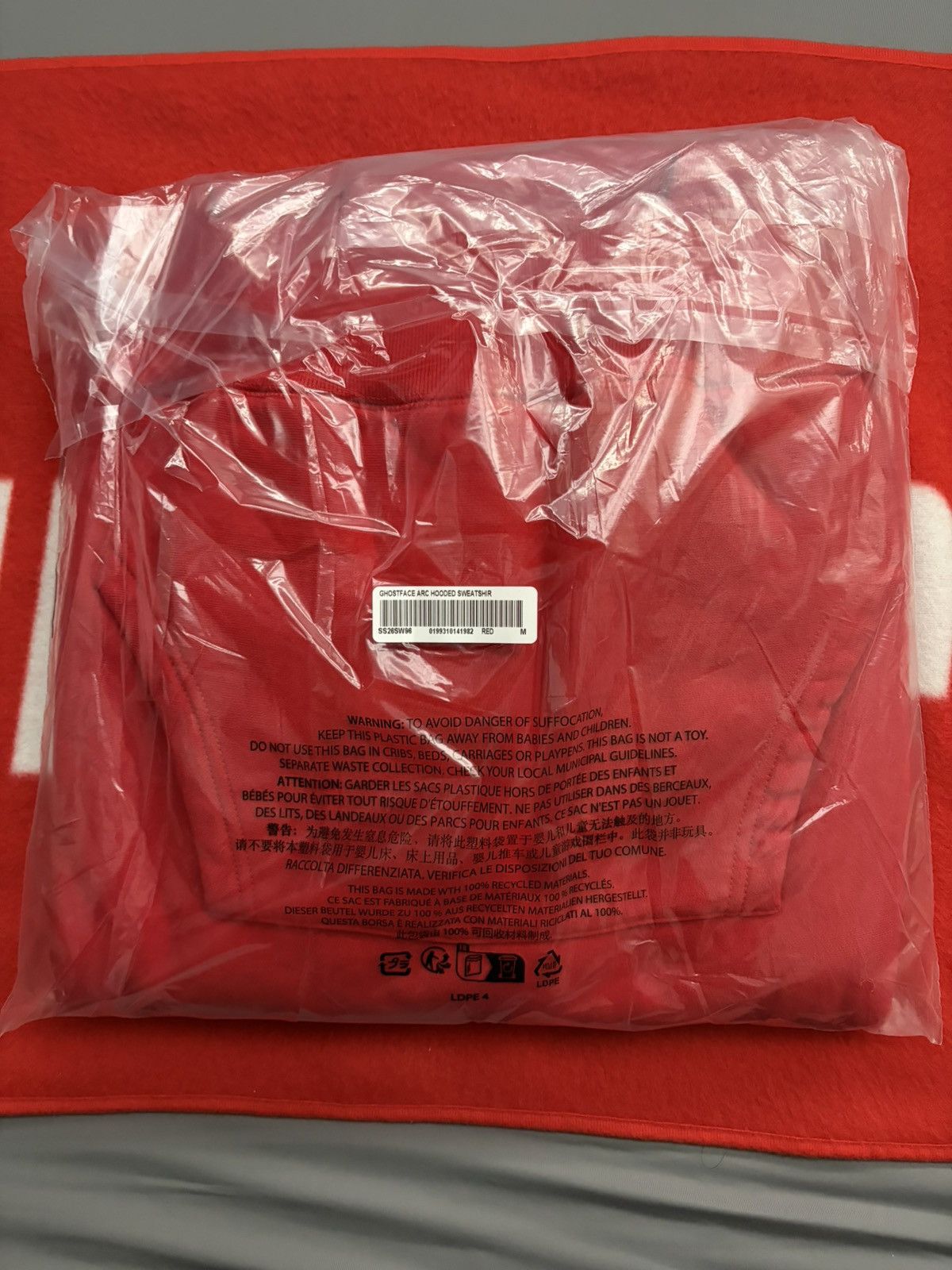 Supreme Supreme Ghostface Arc Hooded Sweatshirt - MEDIUM Size US M / EU 48-50 / 2 - 3 Thumbnail