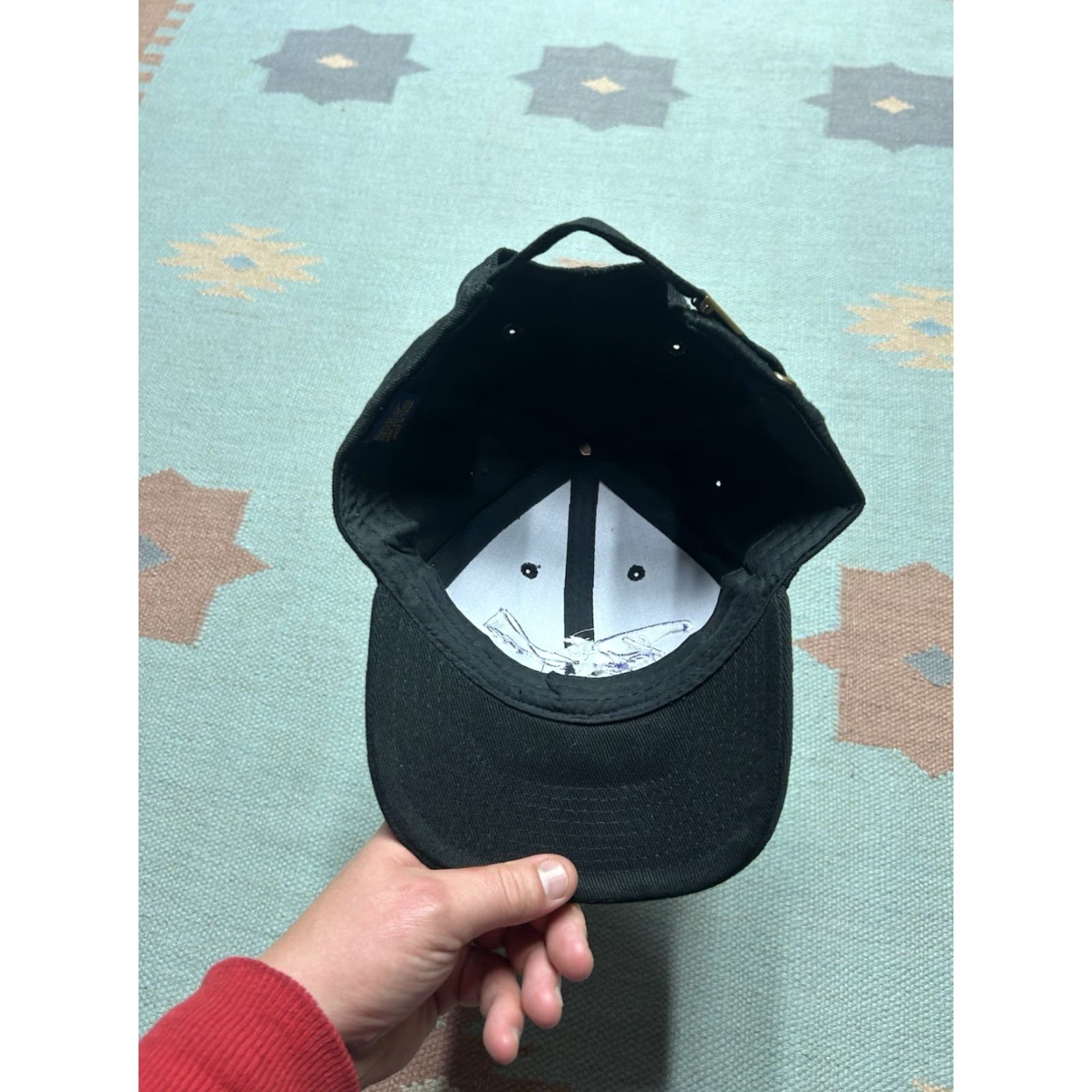 Vintage VINTAGE Patsy Lou GMC car dealership Flint Michigan Adjustable Strapback Hat Cap Mens Black Modern Cars Theme Mens Size ONE SIZE - 5 Thumbnail