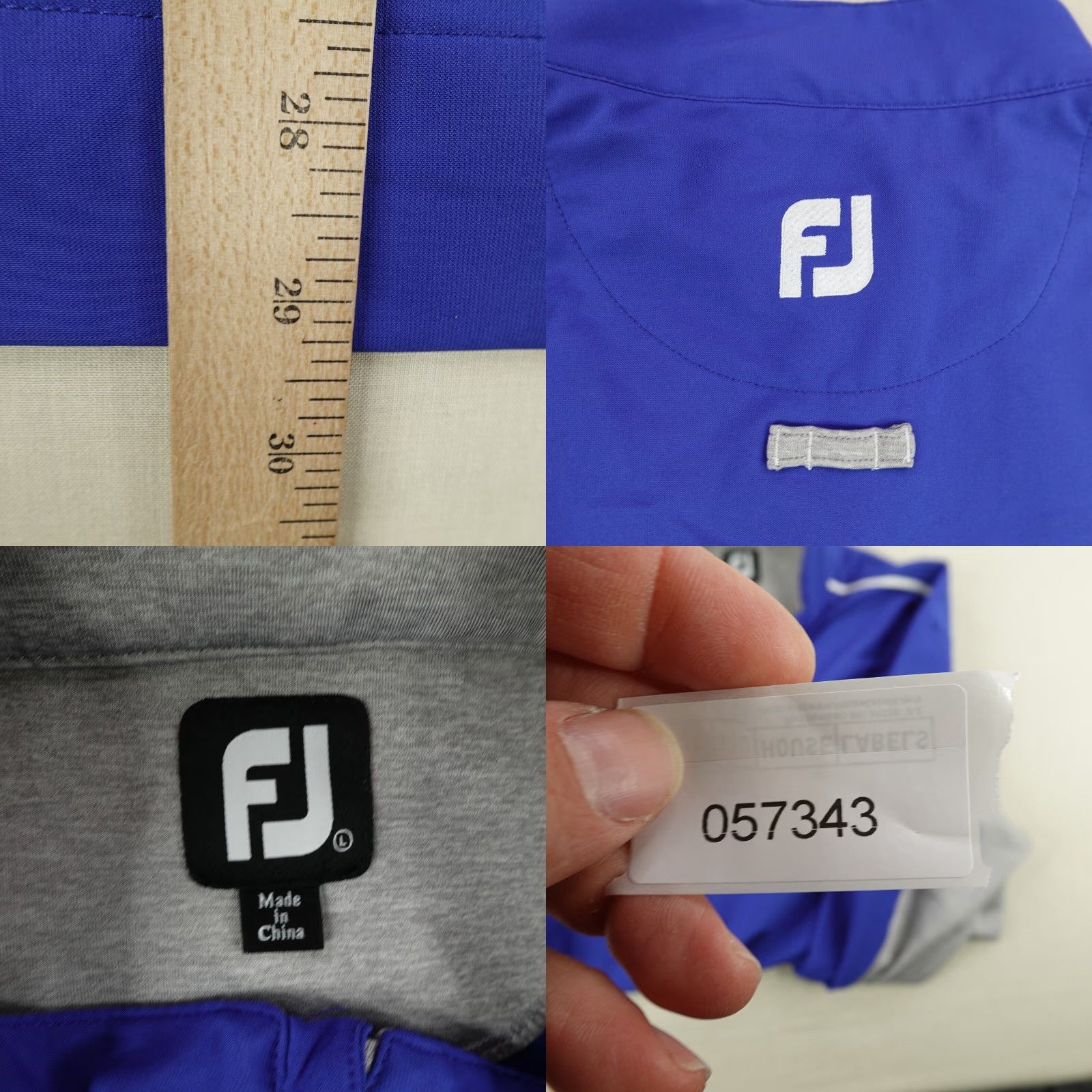 Footjoy FootJoy Jacket Men L Blue 1/2 Zip Windbreaker Golf Pullover Outdoor Sports Size US L / EU 52-54 / 3 - 8 Thumbnail