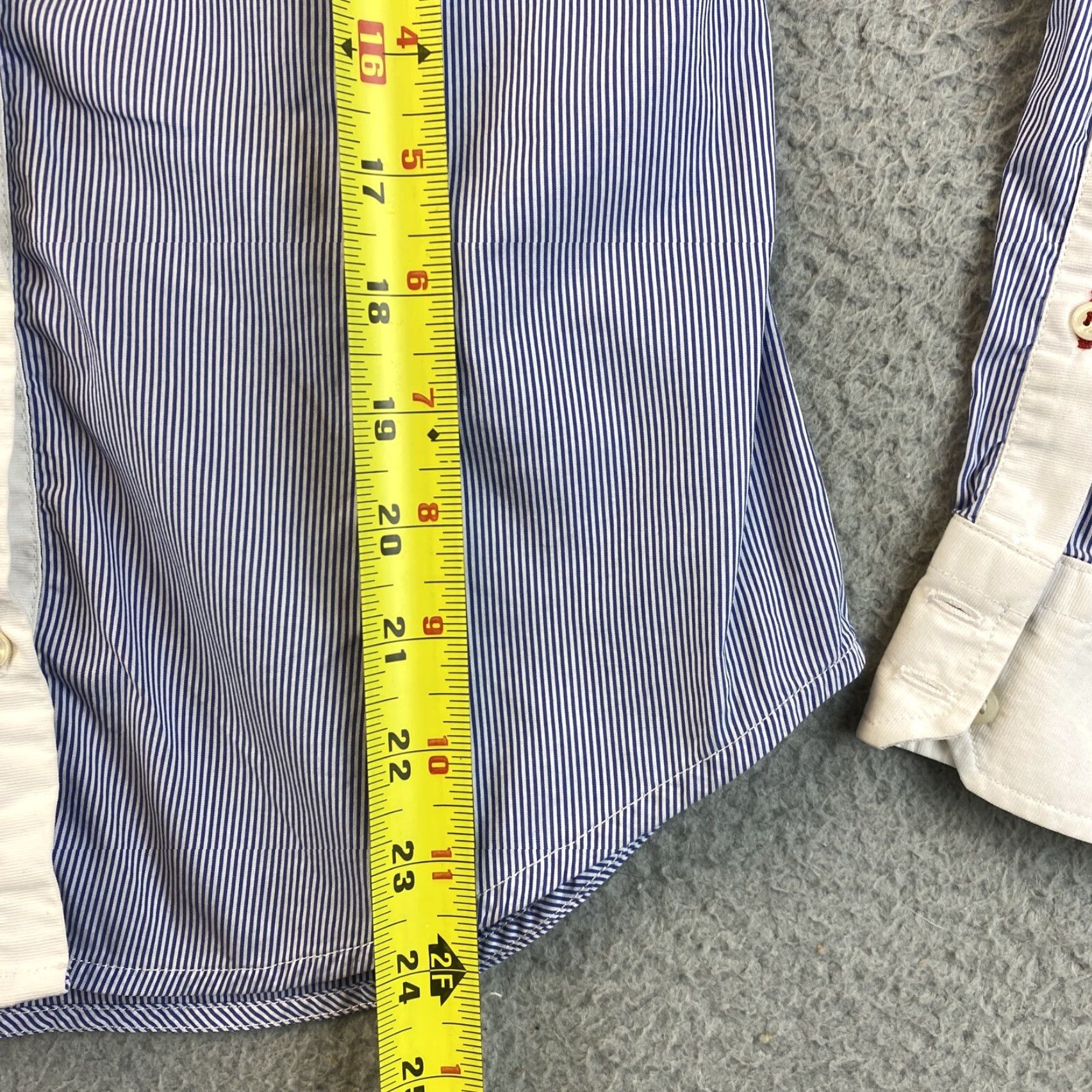 Zara ZARA Blouse Shirt Women Long Sleeve Button Front Collared Striped Sheer White XS Regular Size XS Women's Blouse Size XS / US 0-2 / IT 36-38 - 7 Thumbnail