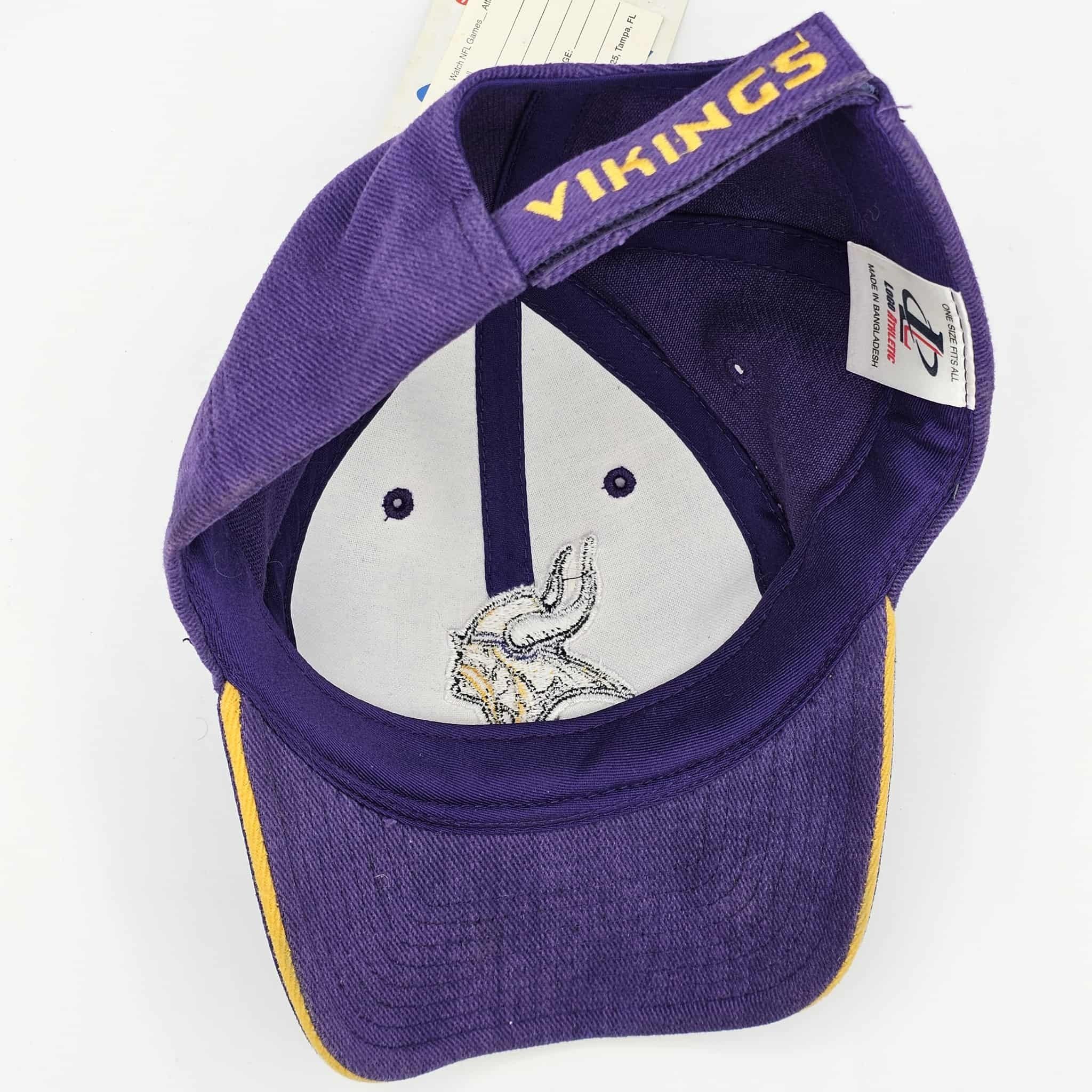NFL Minnesota Vikings Vintage 90s Logo Athletic NWT Hat Size ONE SIZE - 10 Thumbnail