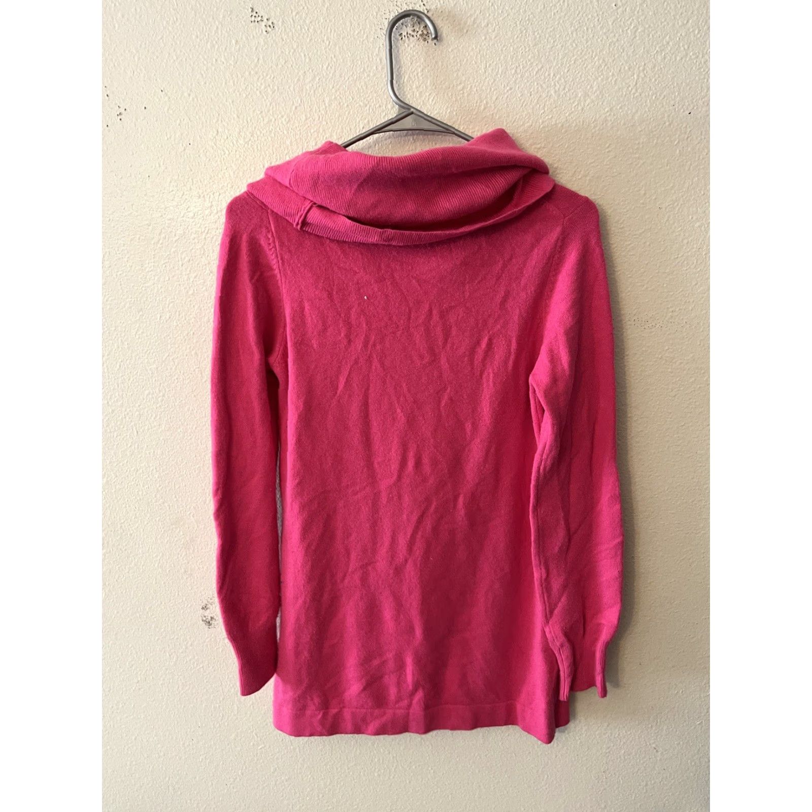 French Connection French Connection Sweater Women's Pink Solid Cowl Neck Acrylic Blend Medium Size M / US 6-8 / IT 42-44 - 3 Thumbnail
