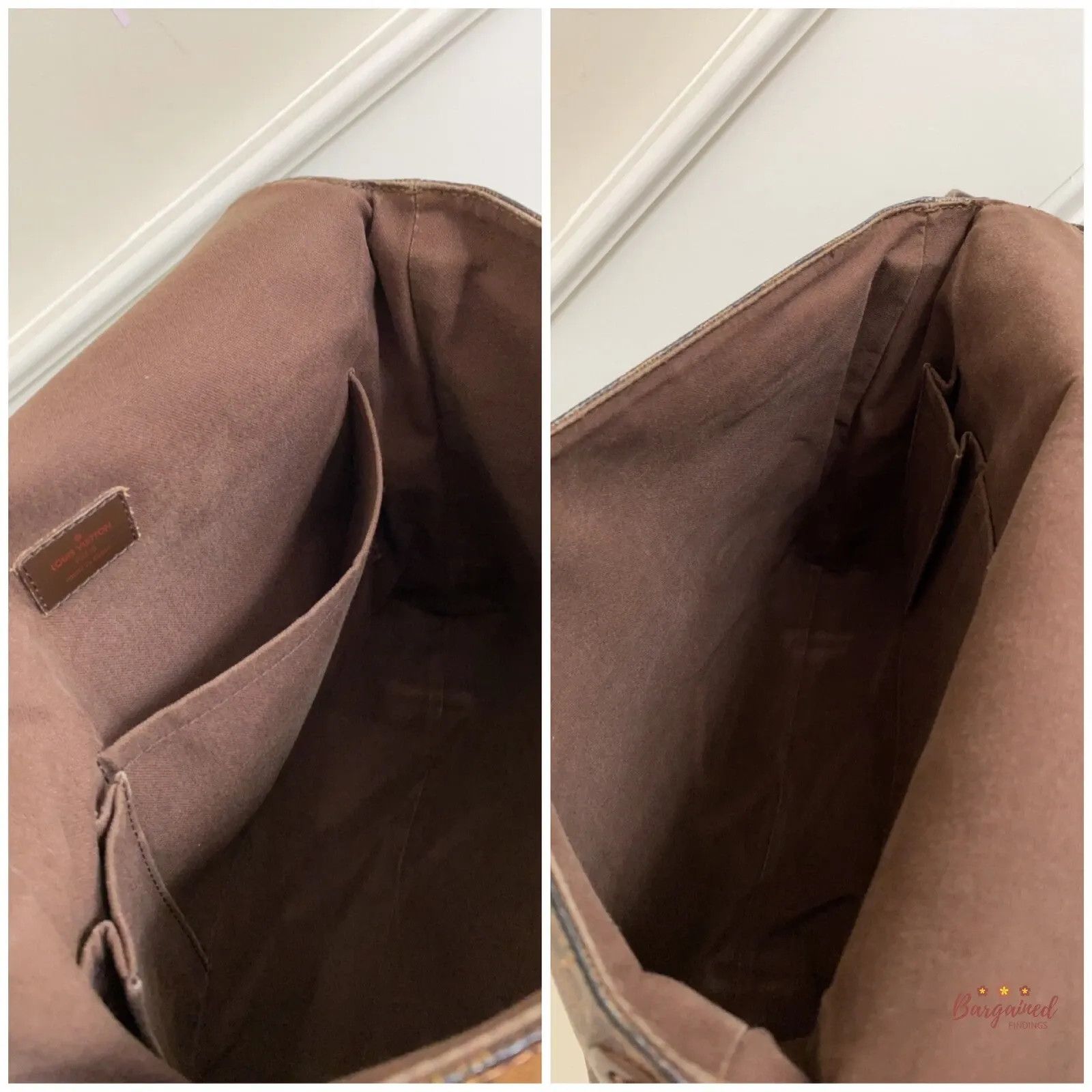 Louis Vuitton Louis Vuitton Damier Ebene Canvas Brooklyn MM Crossbody Bag Size ONE SIZE - 8 Thumbnail