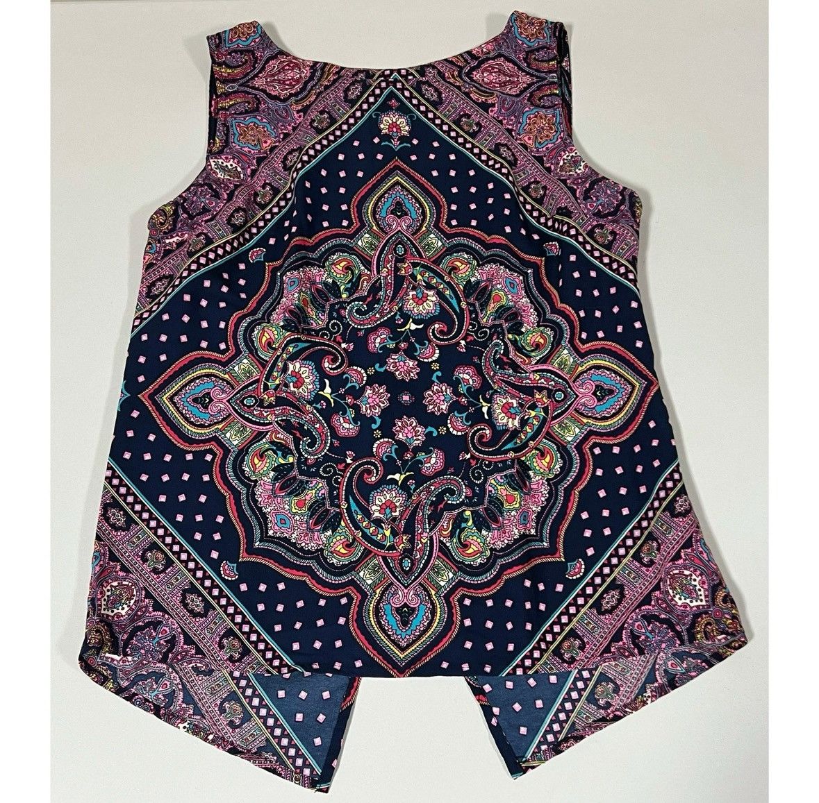 Rene Caovilla Renee C. Floral Paisley Boho Bohemian Top Shirt Blouse XS 🩷✨ Size XS / US 0-2 / IT 36-38 - 2 Thumbnail