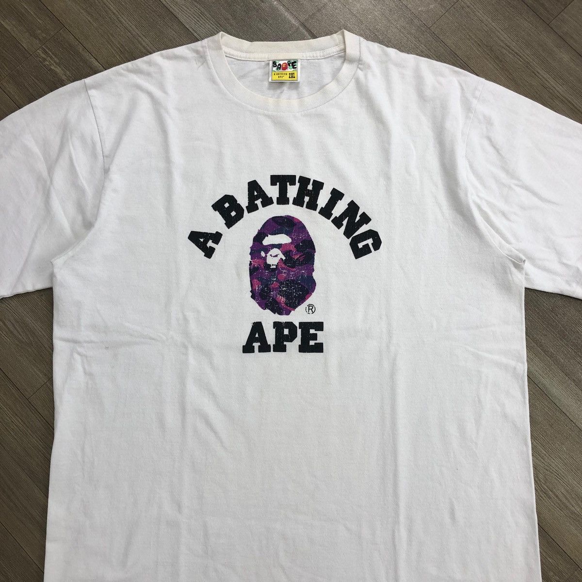 Bape A Bathing Ape Color Camo College Tee Bape Iconic Size US XXL / EU 58 / 5 - 2 Thumbnail