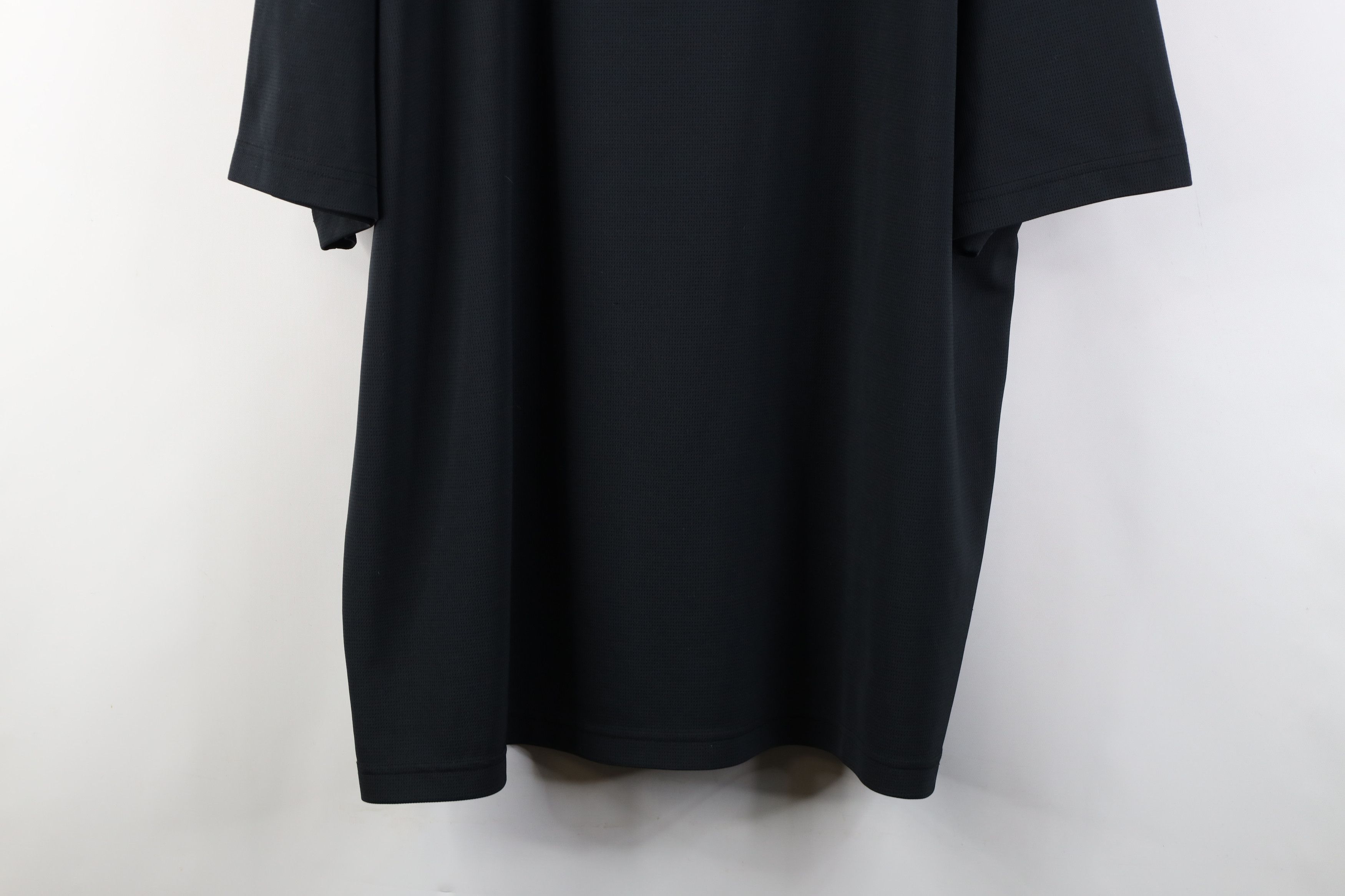 Nike Vintage Y2K Nike Scott Mini Swoosh Mock Neck T-Shirt Black Size US XXL / EU 58 / 5 - 3 Thumbnail