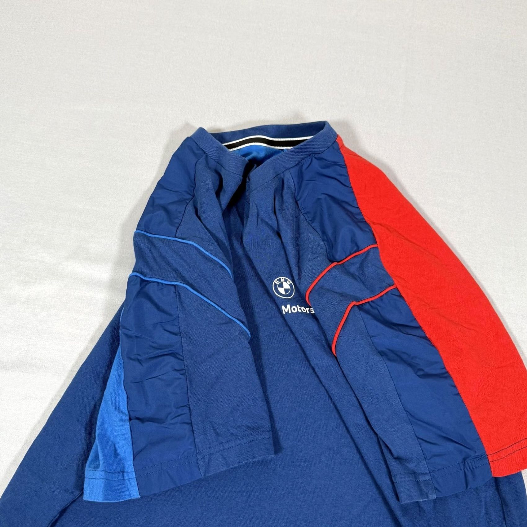 Puma PUMA Shirt Mens Large Blue BMW Motorsport Racing Colorblock T-Shirt Size US L / EU 52-54 / 3 - 6 Thumbnail