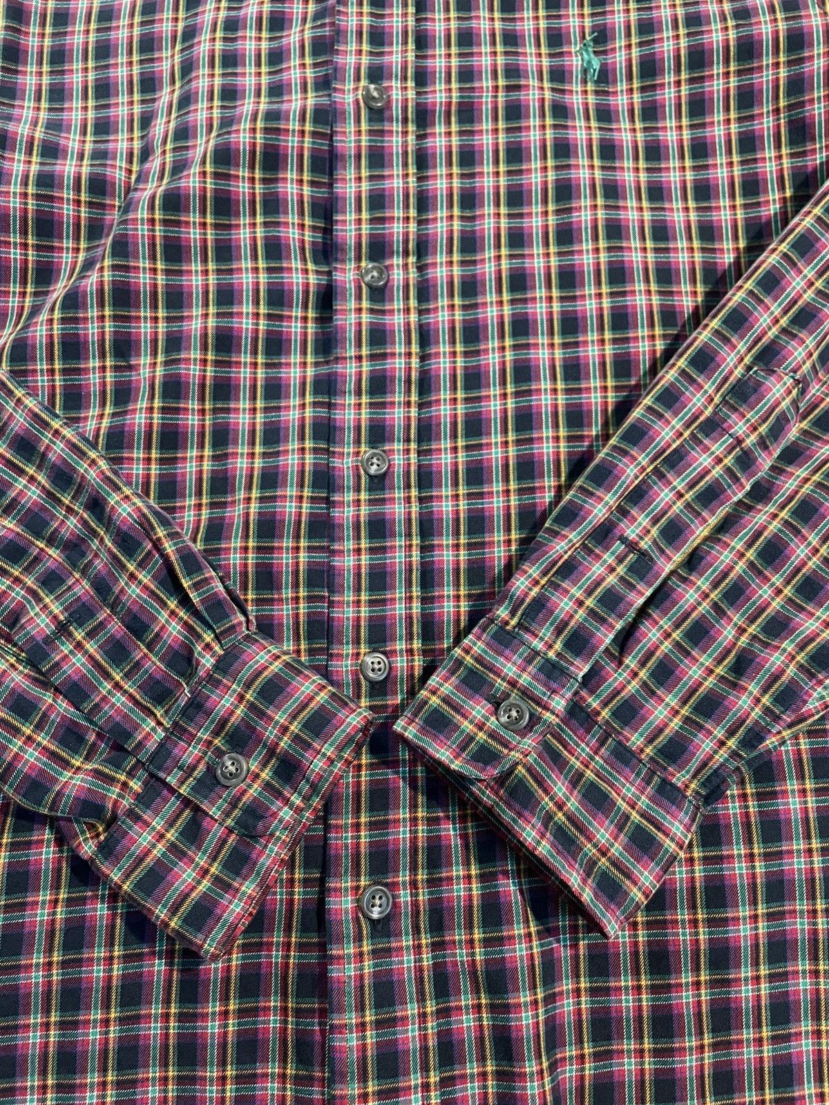 Polo Ralph Lauren Polo Ralph Lauren Mens Pink Red Plaid Button Up Size US L / EU 52-54 / 3 - 4 Thumbnail