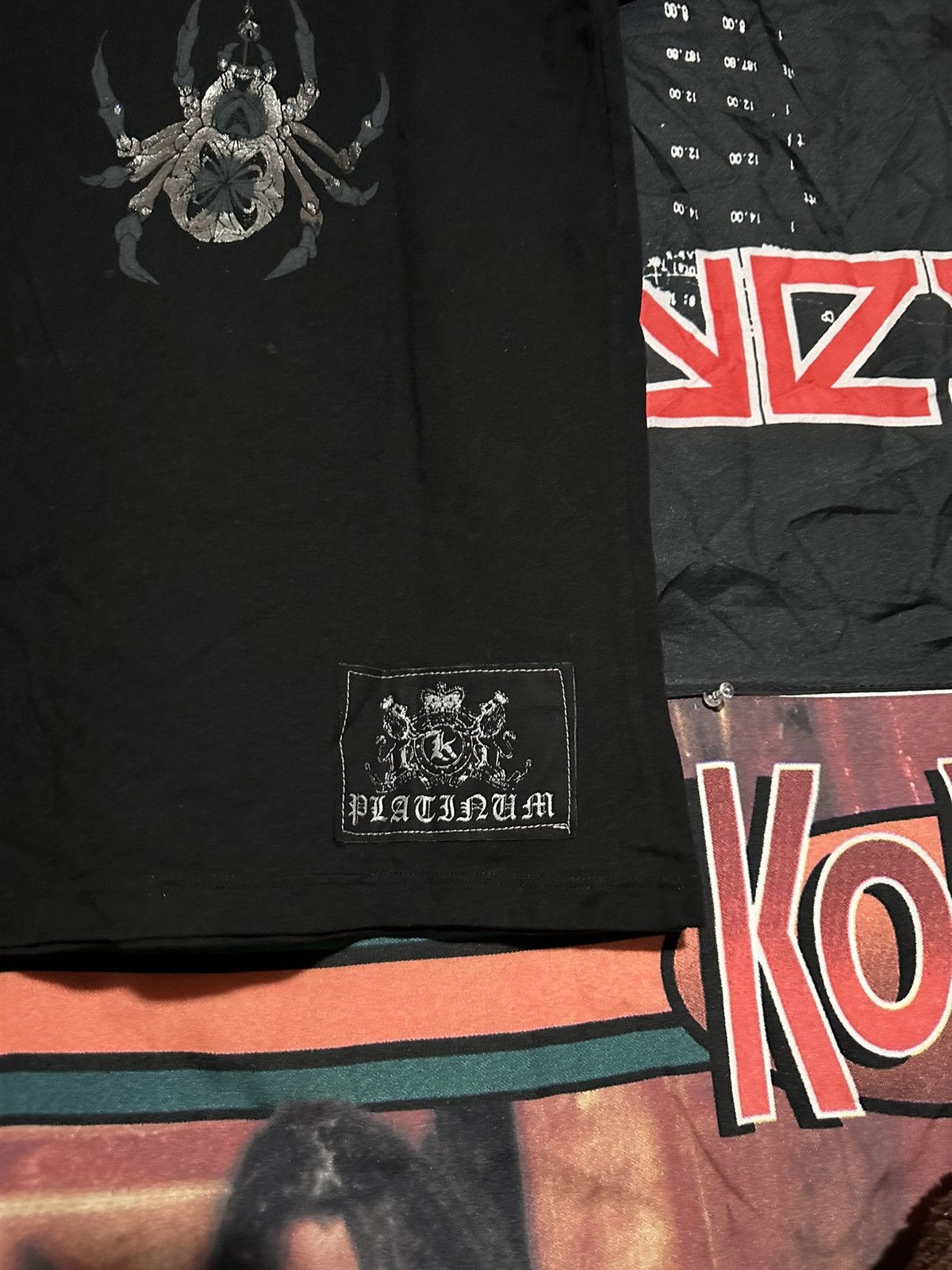 Affliction × Vintage Crazy grunge Konquest spider rhinestone shirt Size US M / EU 48-50 / 2 - 7 Thumbnail