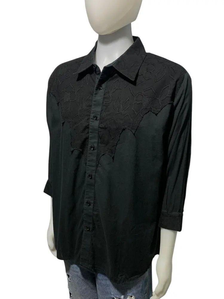 Pervert 00s Pervert patchwork gothic western shirt made inaustralia Size US XL / EU 56 / 4 - 13 Thumbnail