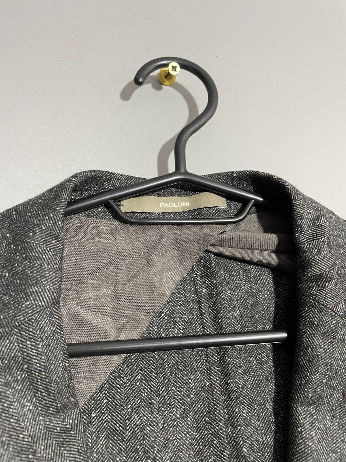 Paoloni Luxury Paoloni Brown wool&silk blazer size 50 Size 50R - 10 Thumbnail