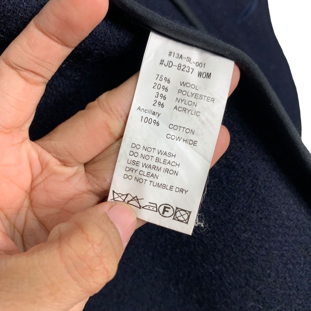 Danton DANTON Vetements de Travail Wool Button Jacket #2126-C93 Size US S / EU 44-46 / 1 - 15 Thumbnail