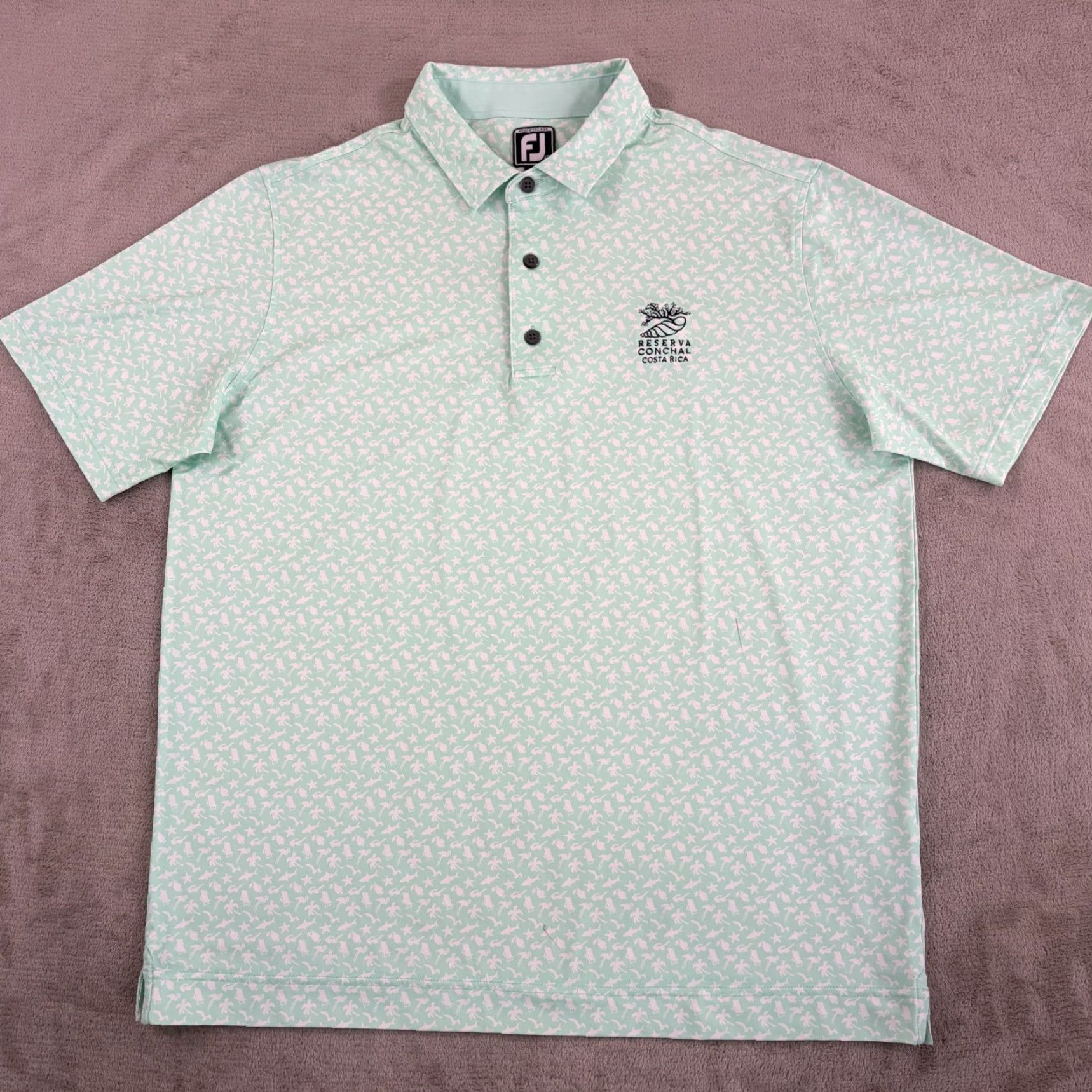 Footjoy FootJoy x RESERVA CONCHAL COSTA RICA Polo Shirt Beach Print Mint Men XL NWOT Size US XL / EU 56 / 4 - 6 Thumbnail