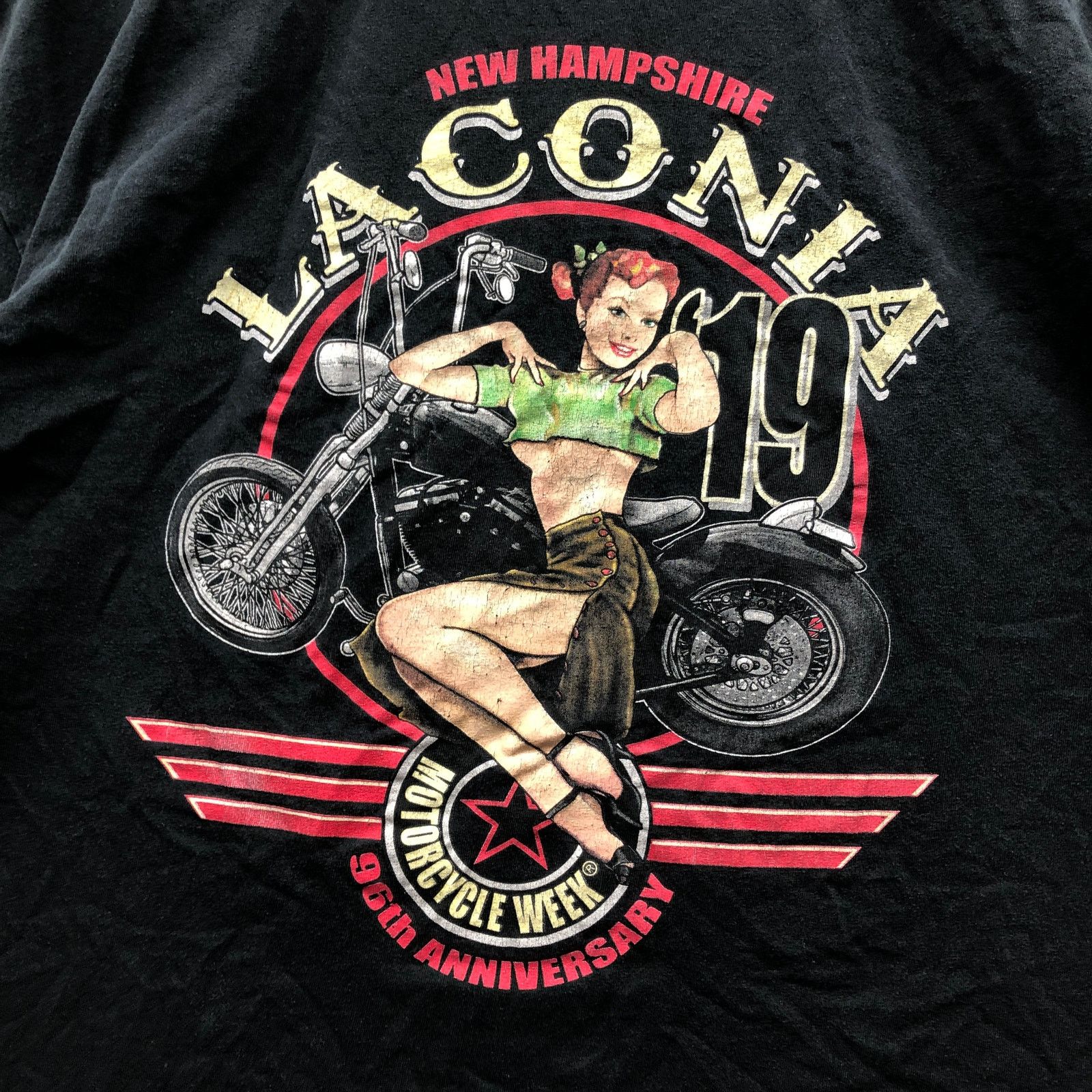 Gildan 2019 Laconia Motorcycle Week 96th Anniversary Shirt Mens 3XL Size US XXL / EU 58 / 5 - 10 Thumbnail
