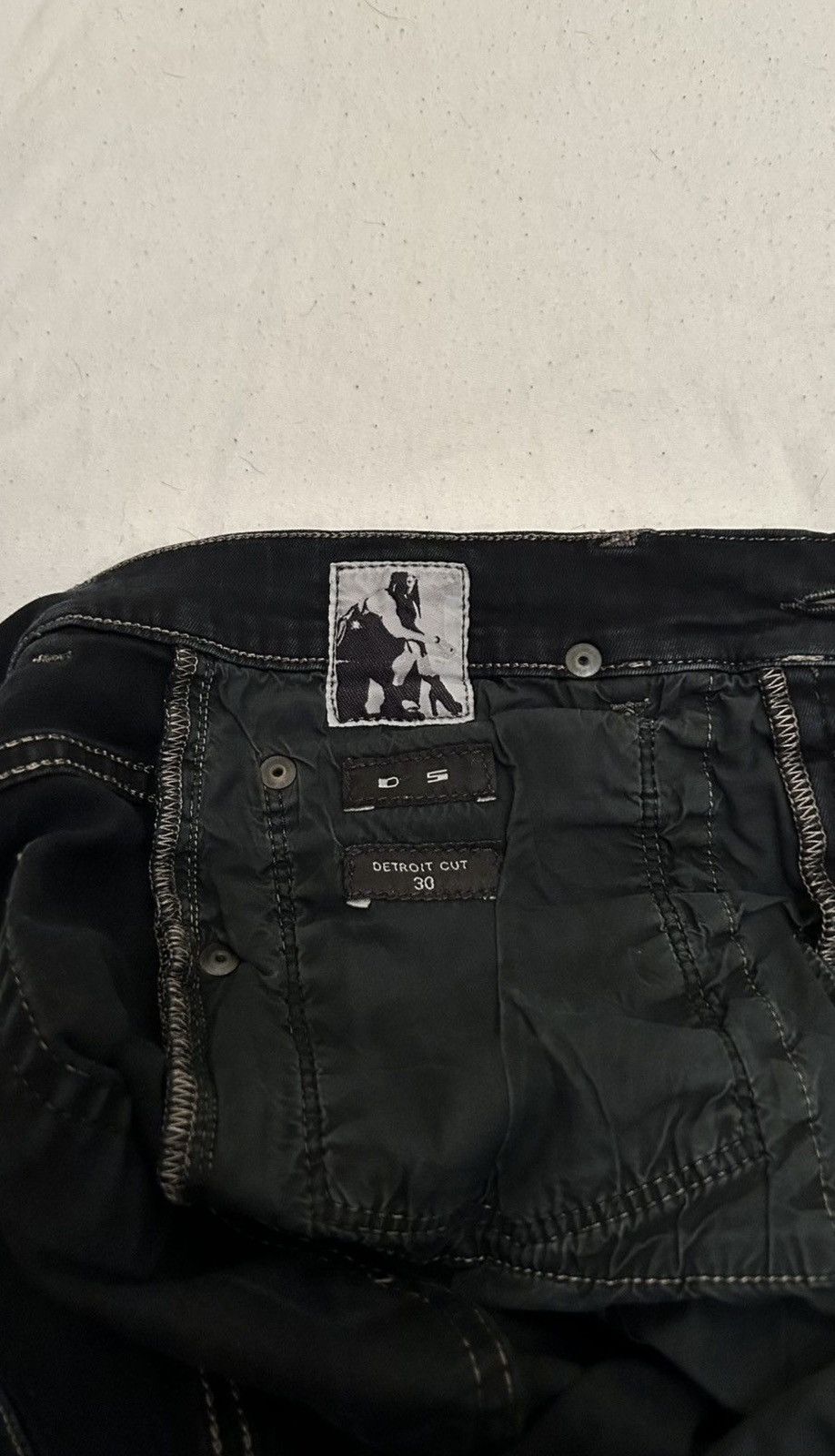 Rick Owens Drkshdw Rick Owens drkshdw wax denim Size US 30 / EU 46 - 2 Thumbnail