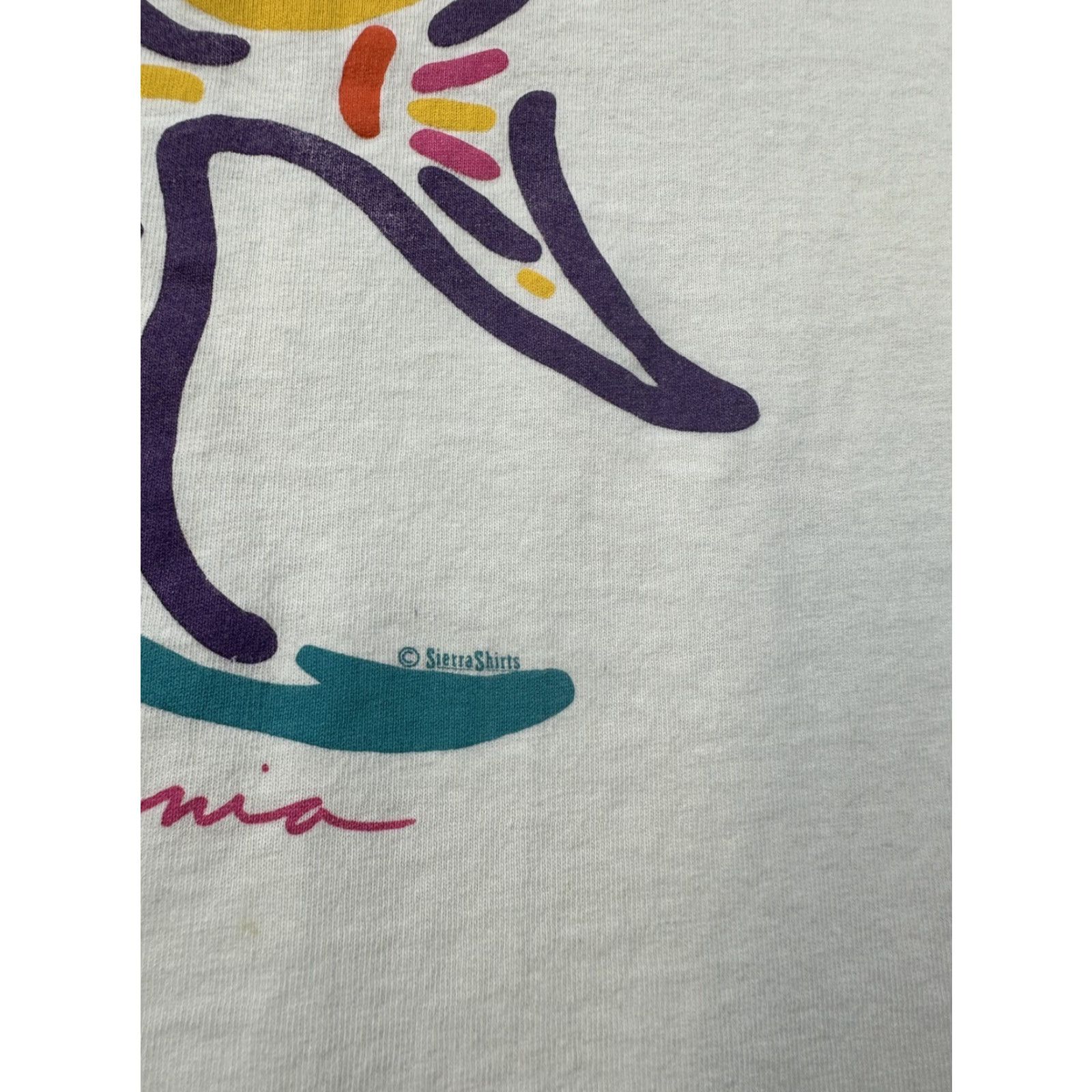 Anvil Balboa Island California Shirt Unisex Adults One Size White Tank Top Sleeveless Made In USA Fish Pattern Cotton T-Shirt Size US M / EU 48-50 / 2 - 4 Thumbnail