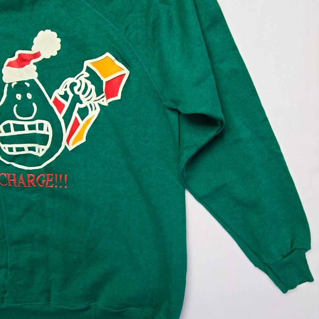 Vintage Vintage Shopping Sweatshirt Graphic Green Christmas 90s XL Size XL / US 12-14 / IT 48-50 - 6 Thumbnail