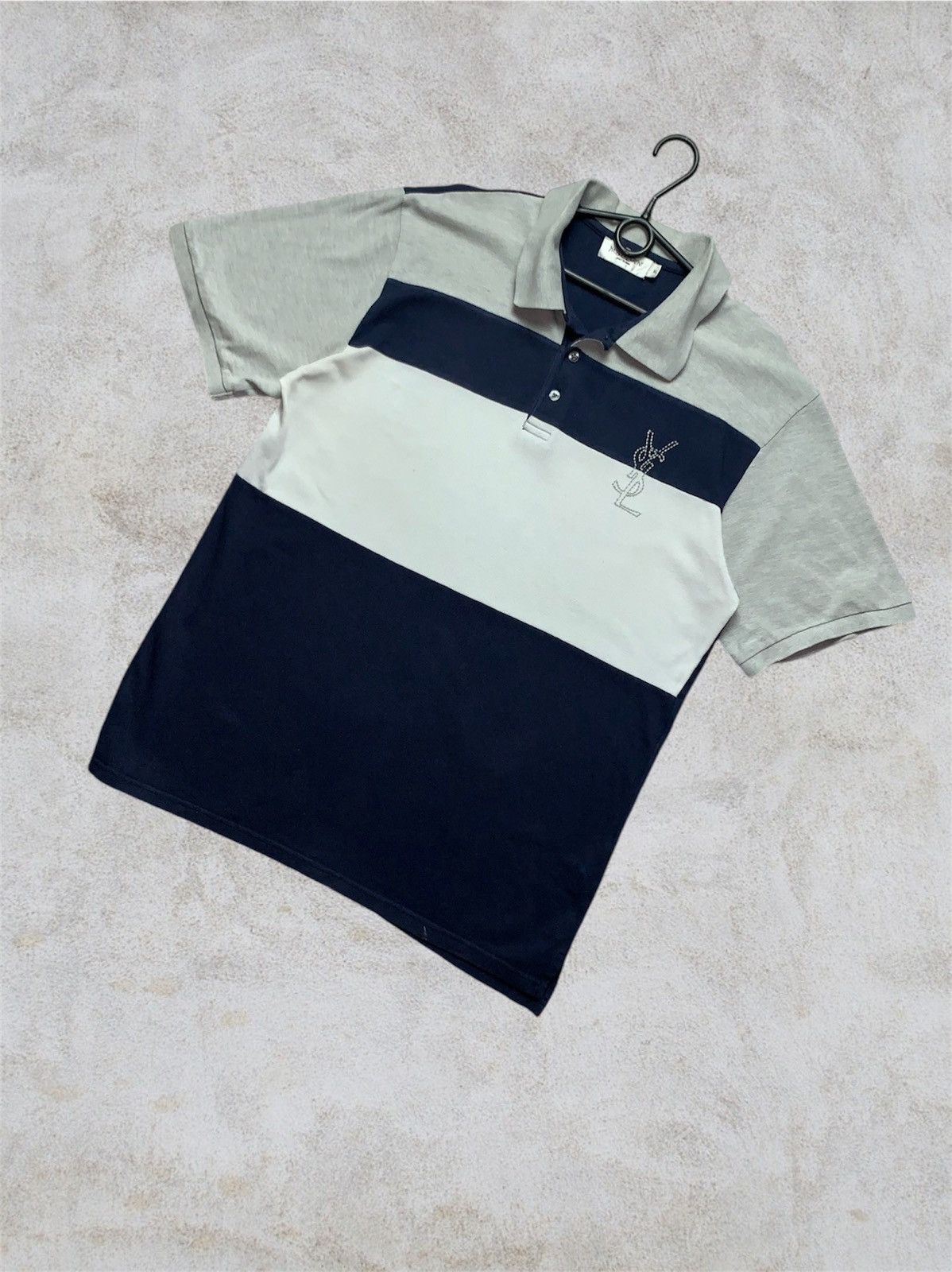 Vintage × Yves Saint Laurent Yves saint Laurent polo big logo Size xl Size US XL / EU 56 / 4 - 1 Thumbnail