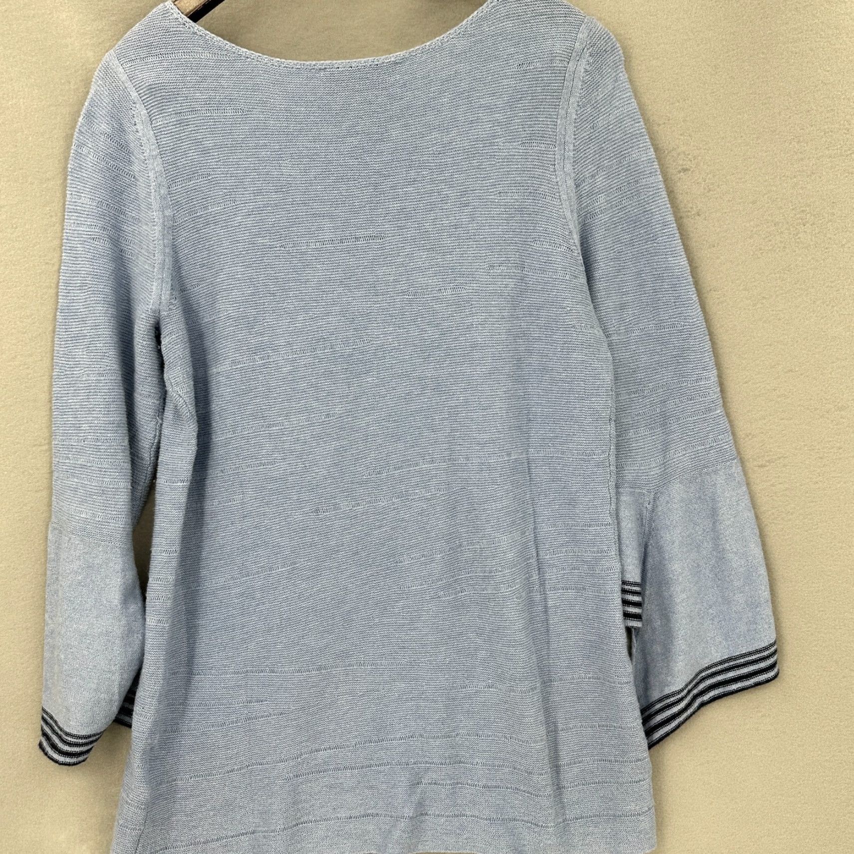 Vintage Laurie Felt Cashmere Blend Sweater Womens XS Blue Kimono Sleeve Relaxed Fit Pullover Size XS / US 0-2 / IT 36-38 - 4 Thumbnail
